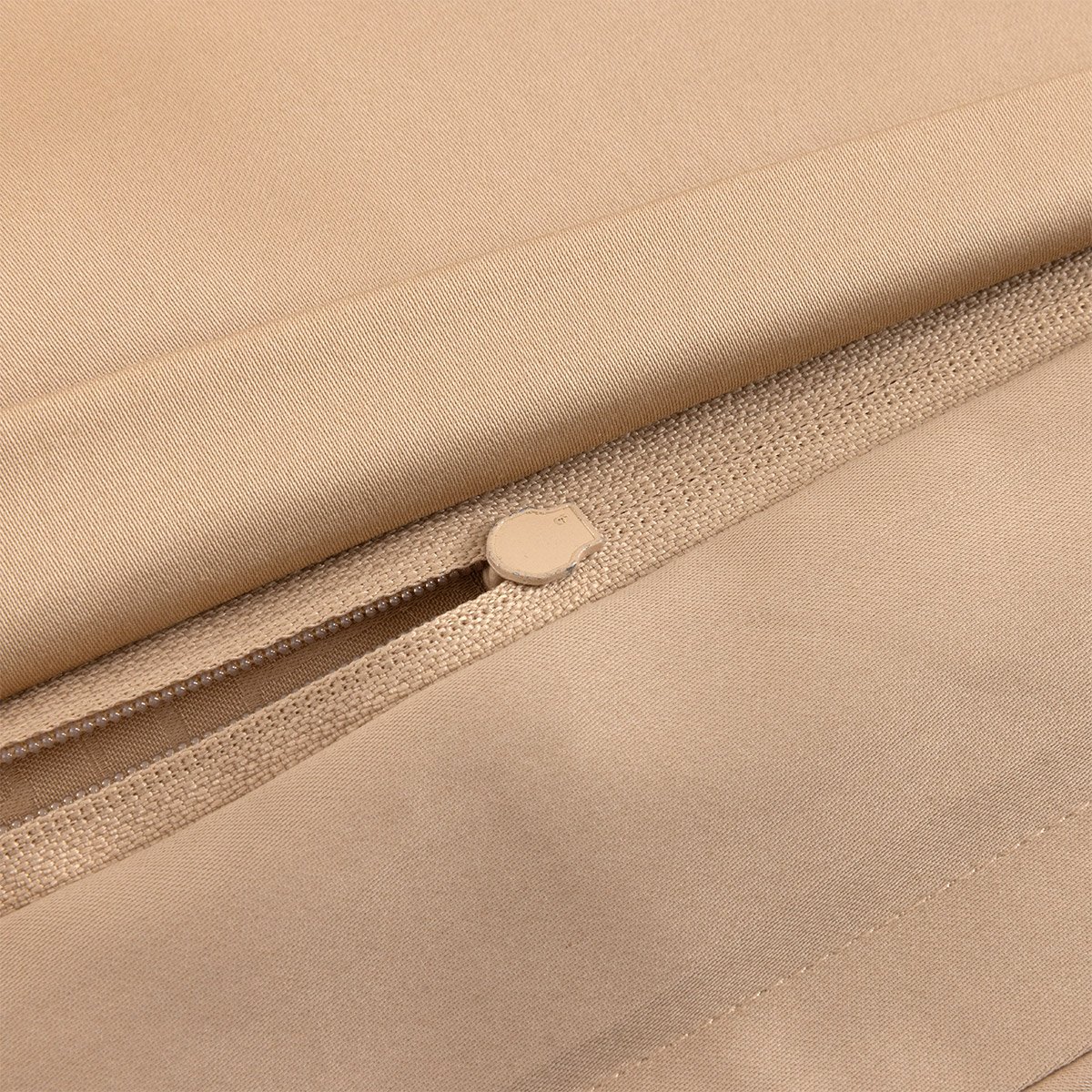 Taie d'oreiller en satin de coton, lattice BOSS HOME Beige