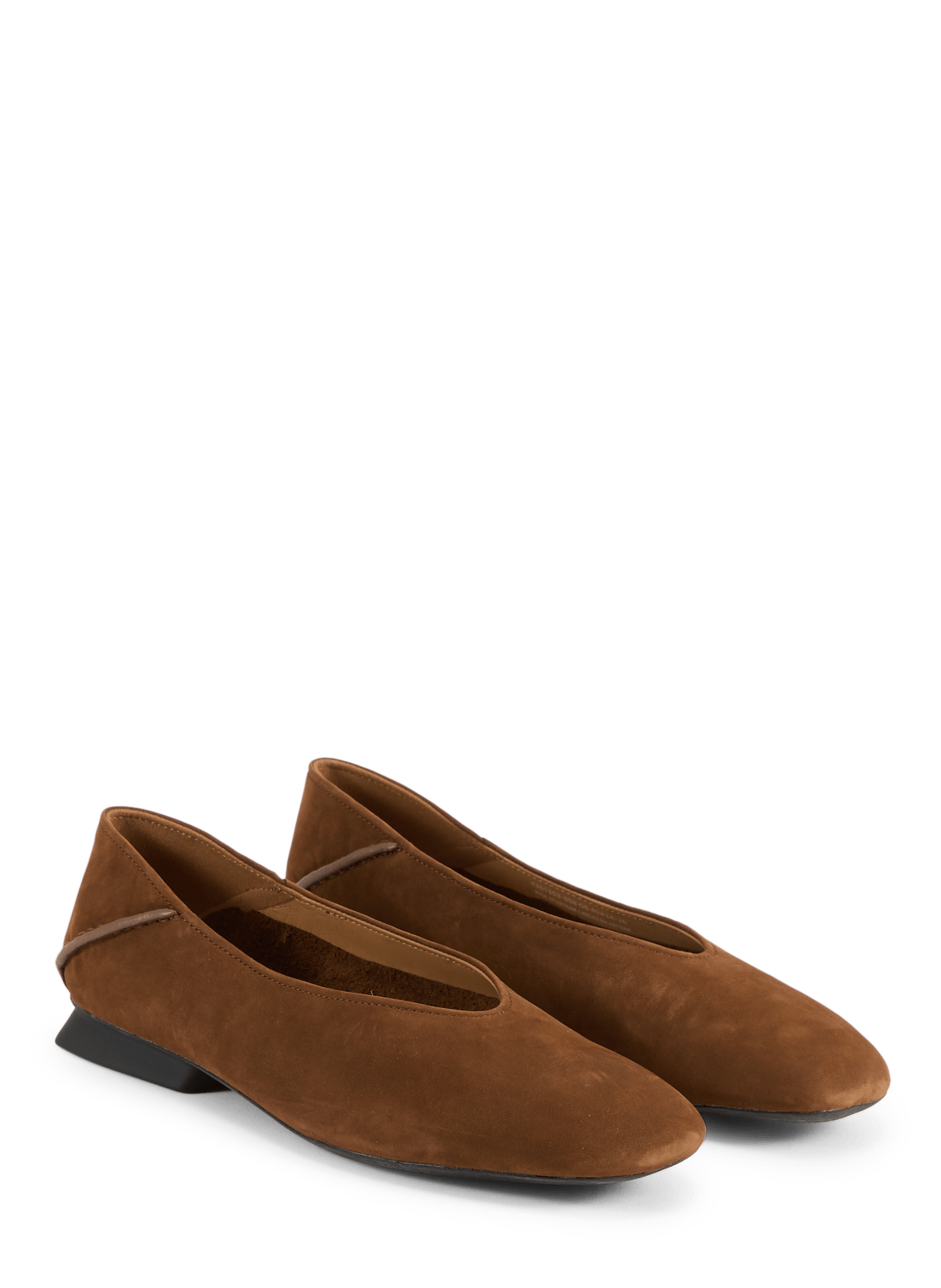 Suede leather ballet flats CAMPER Brown
