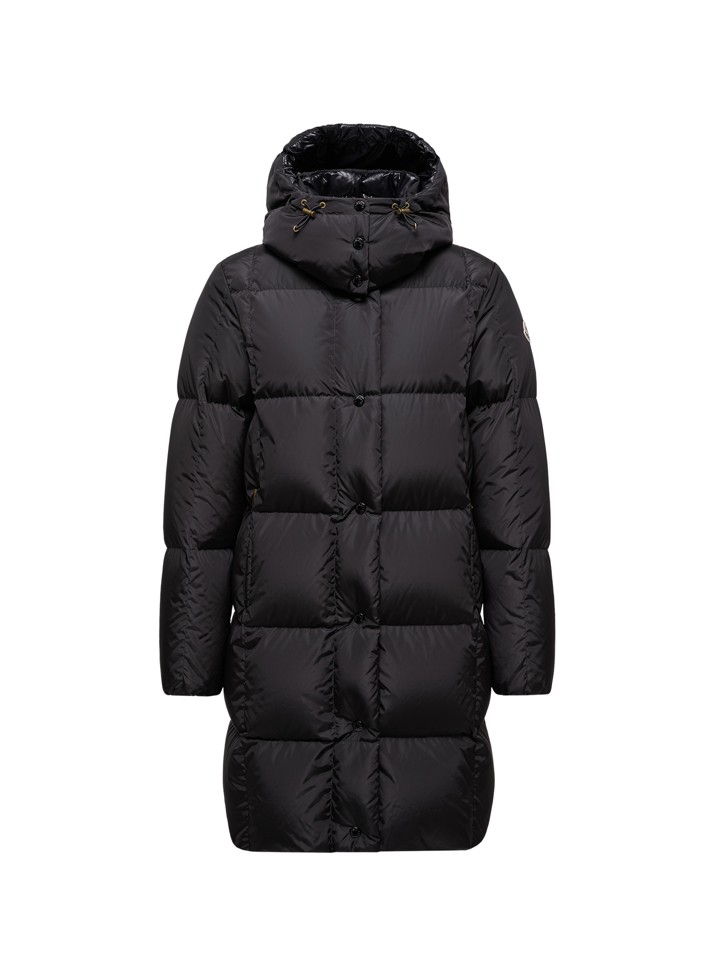 Doudoune LITTE LONG COAT à capuche unie MONCLER Noir