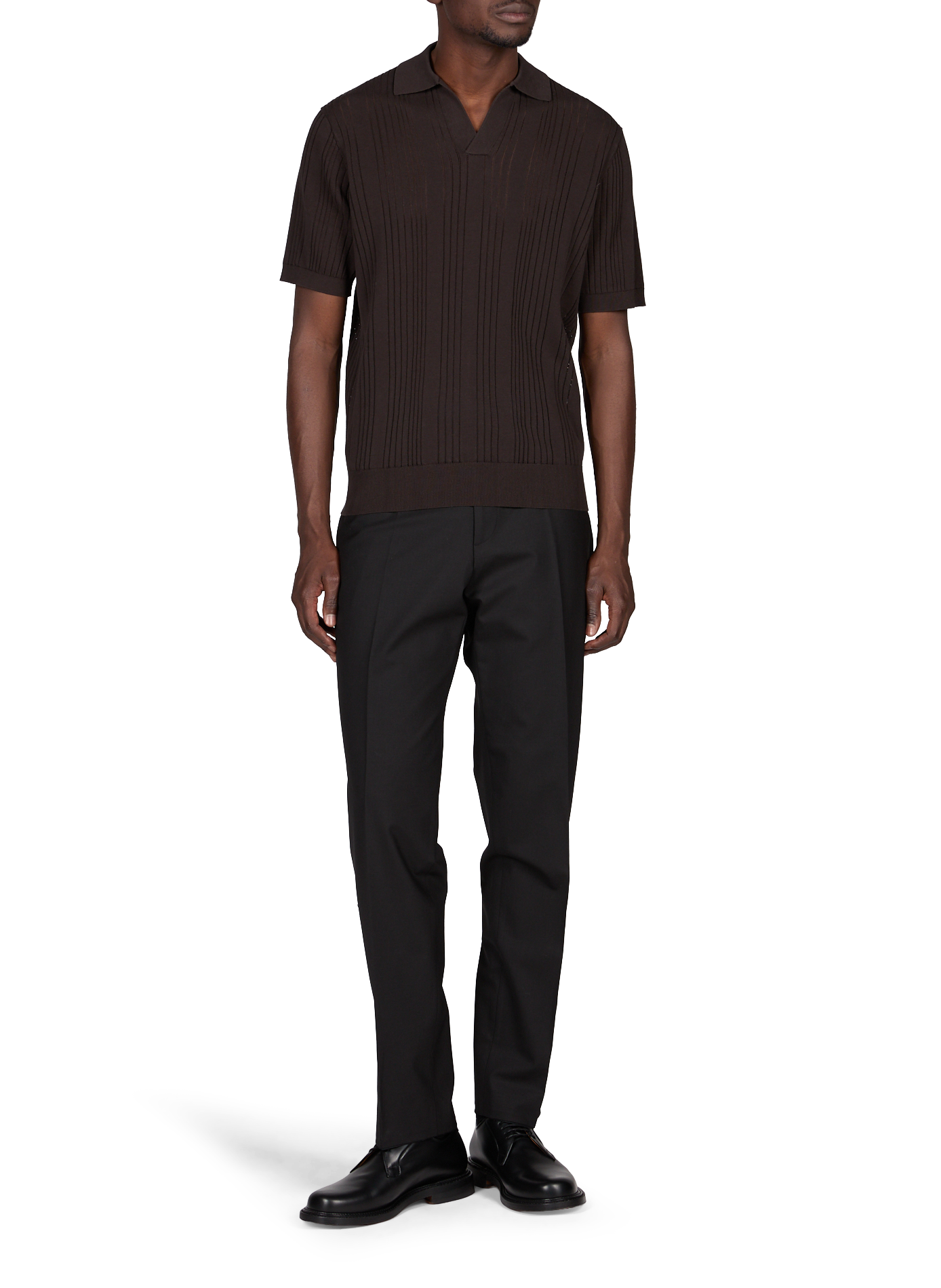 Solid wool-blend pants | Black PIERRE CARDIN Men