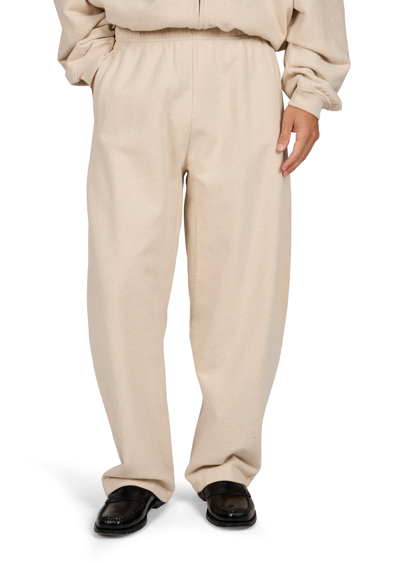 Effen ruimvallende Montaigne-joggingbroek JACQUEMUS Beige