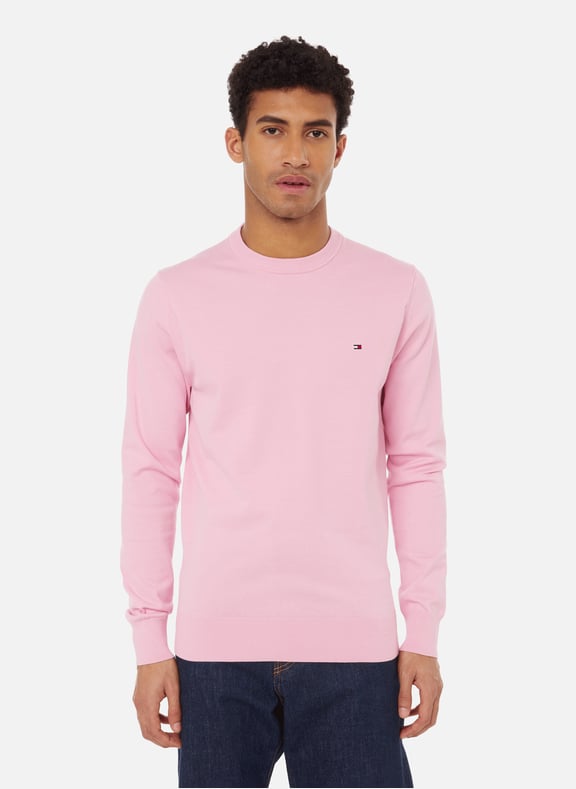 Tommy hilfiger pink jumper men Clearance