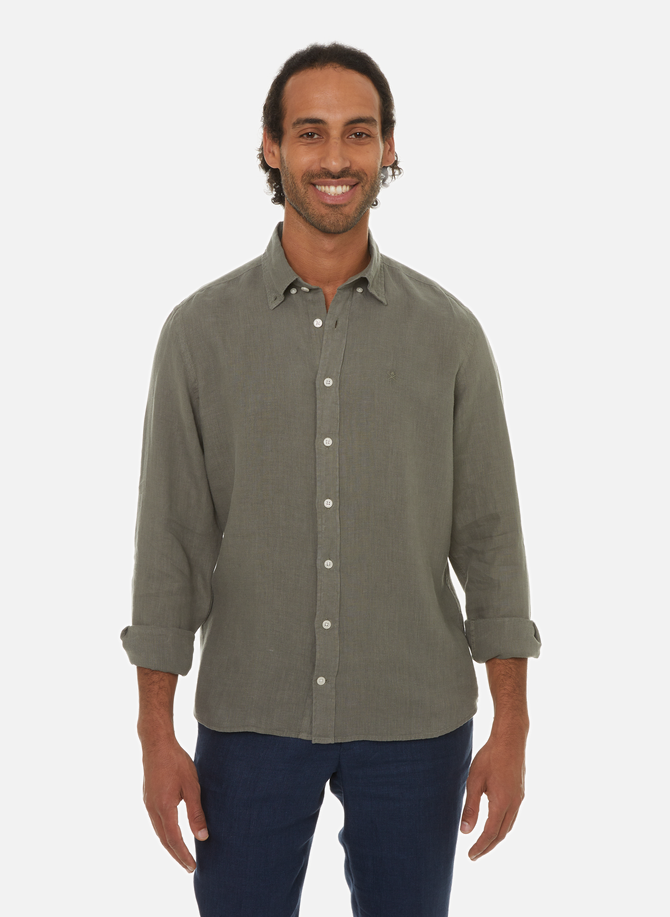 HACKETT plain cotton shirt