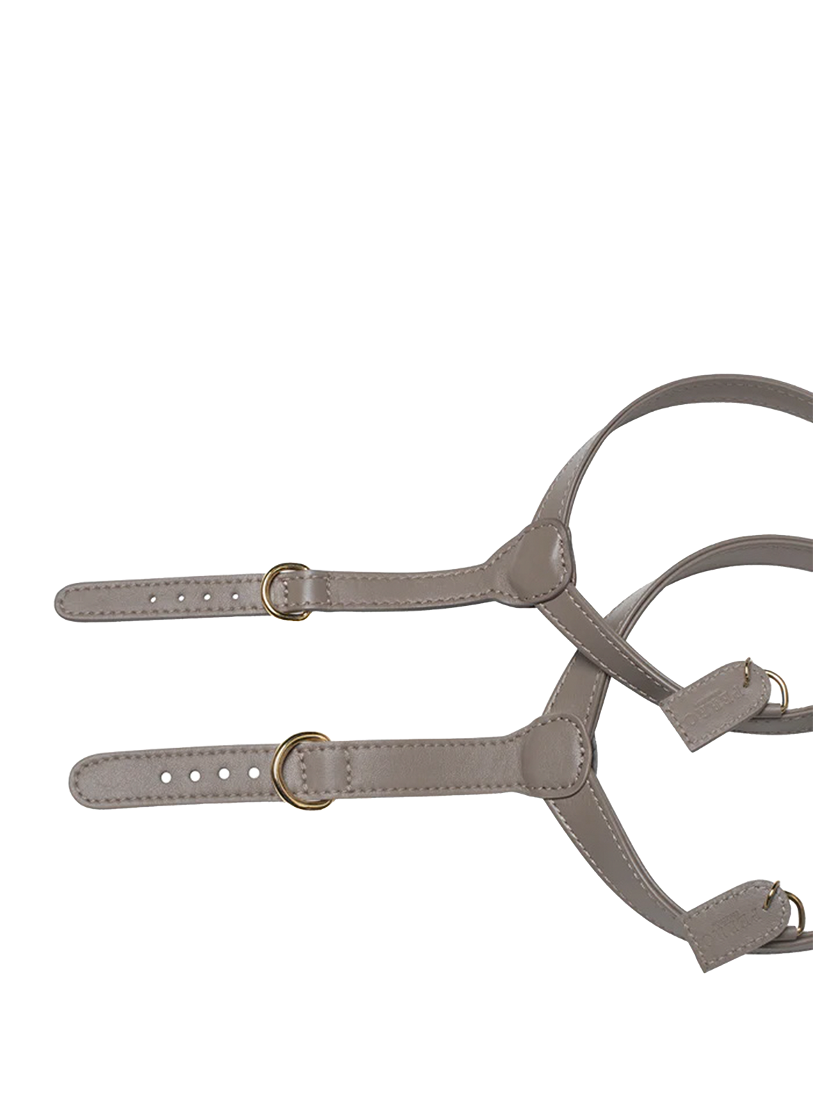 Leather Harness S+ PERRO COLLECTION Grey