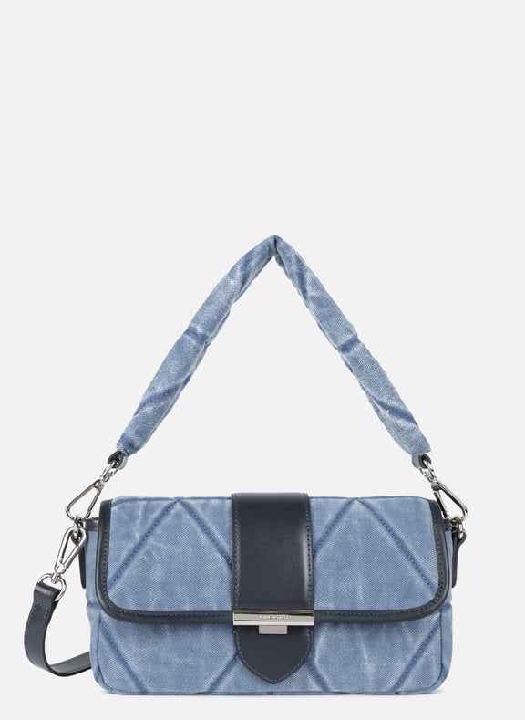 Sac besace - actual jean Bleu by LANCASTER LANCASTER Sac besace - actual jean Bleu