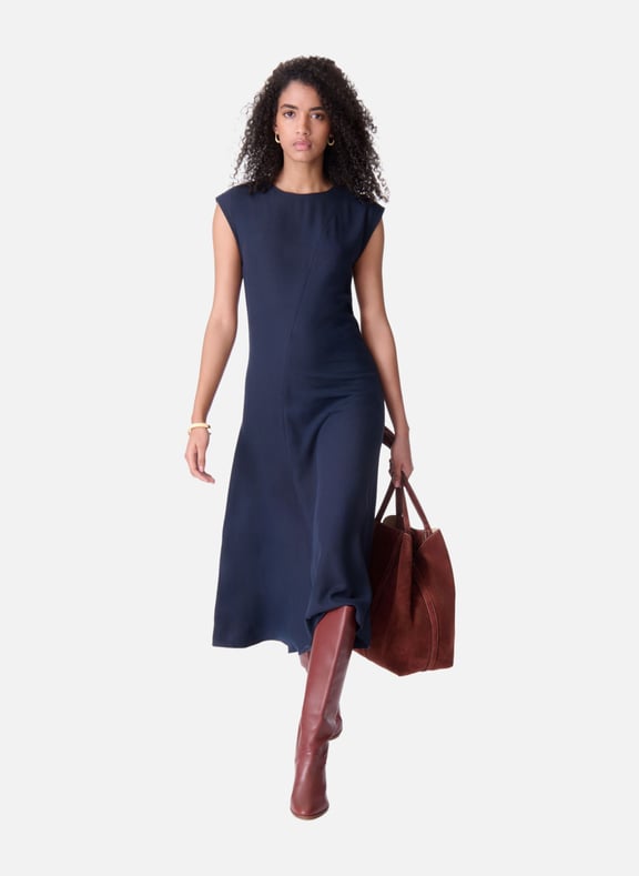 Robe asymétrique enea Bleu by VANESSA BRUNO VANESSA BRUNO Robe asymétrique enea Bleu