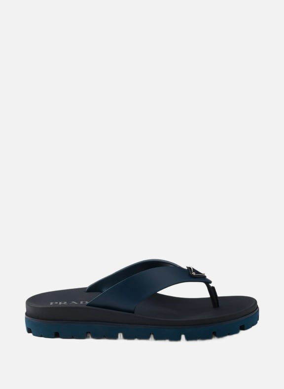 Tongs en gomme Bleu by PRADA PRADA Tongs en gomme Bleu