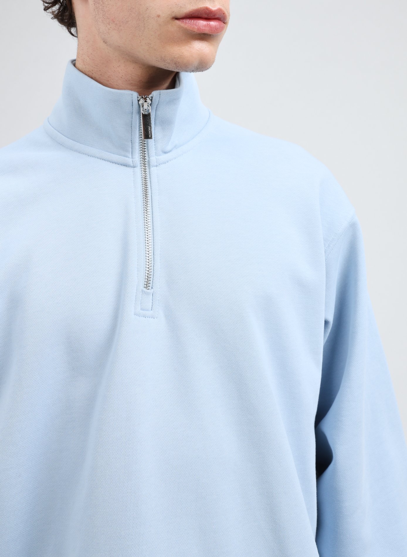 Cotton sweatshirt SELECTED Blue