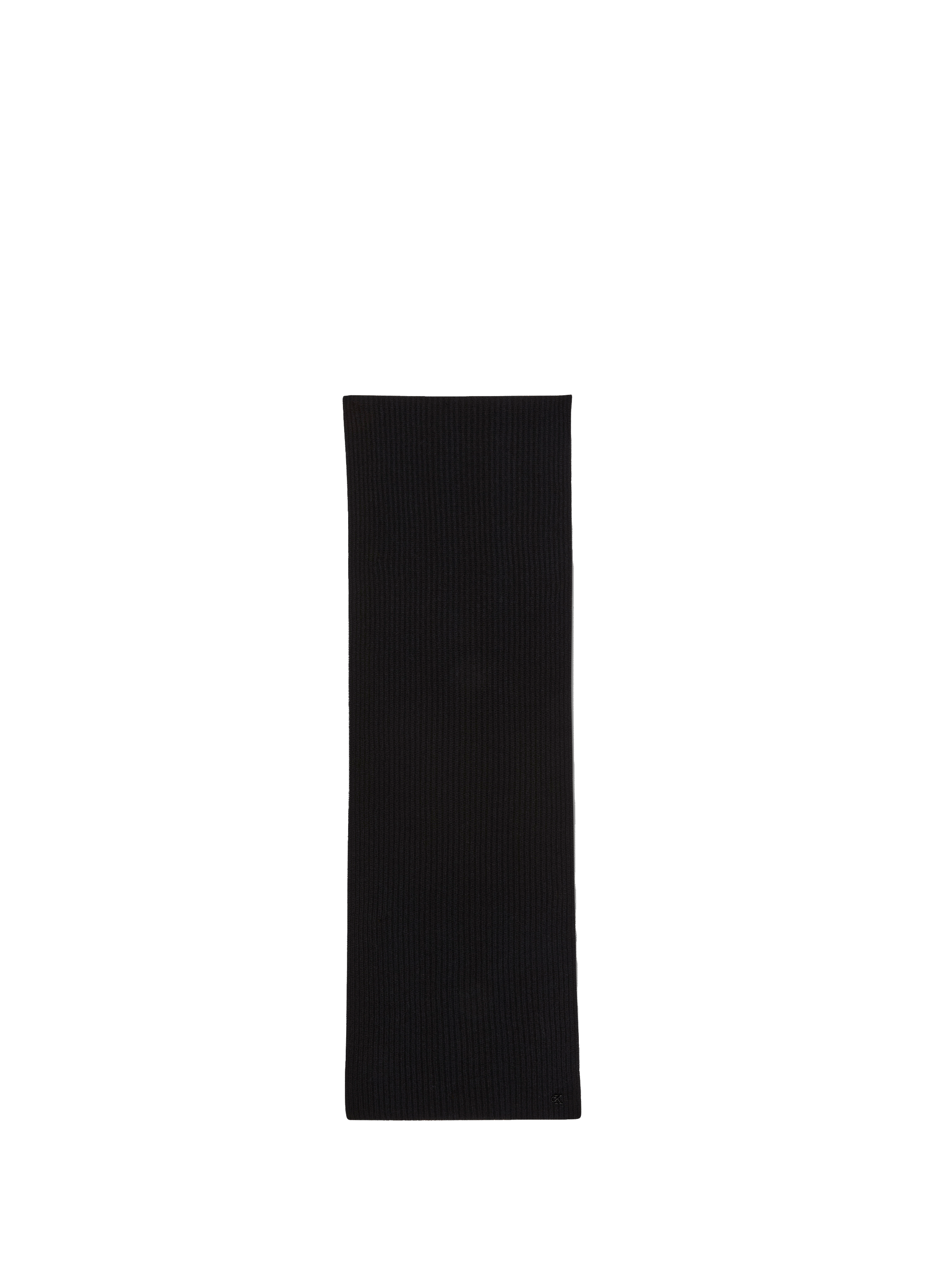 CALVIN KLEIN Wool-blend scarf Black