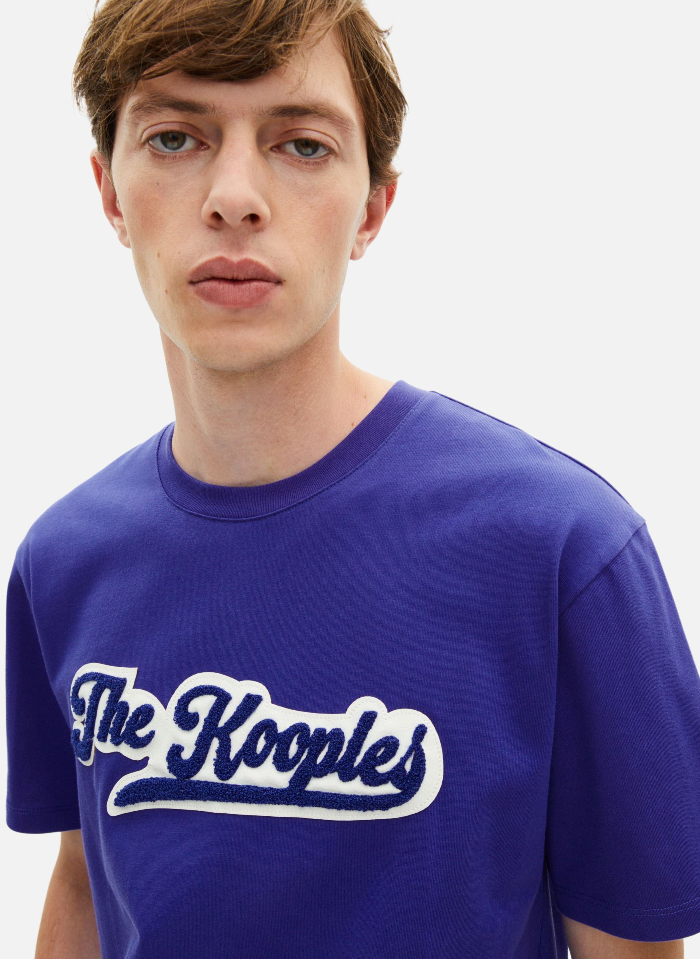 T-shirt avec patch THE KOOPLES Bleu