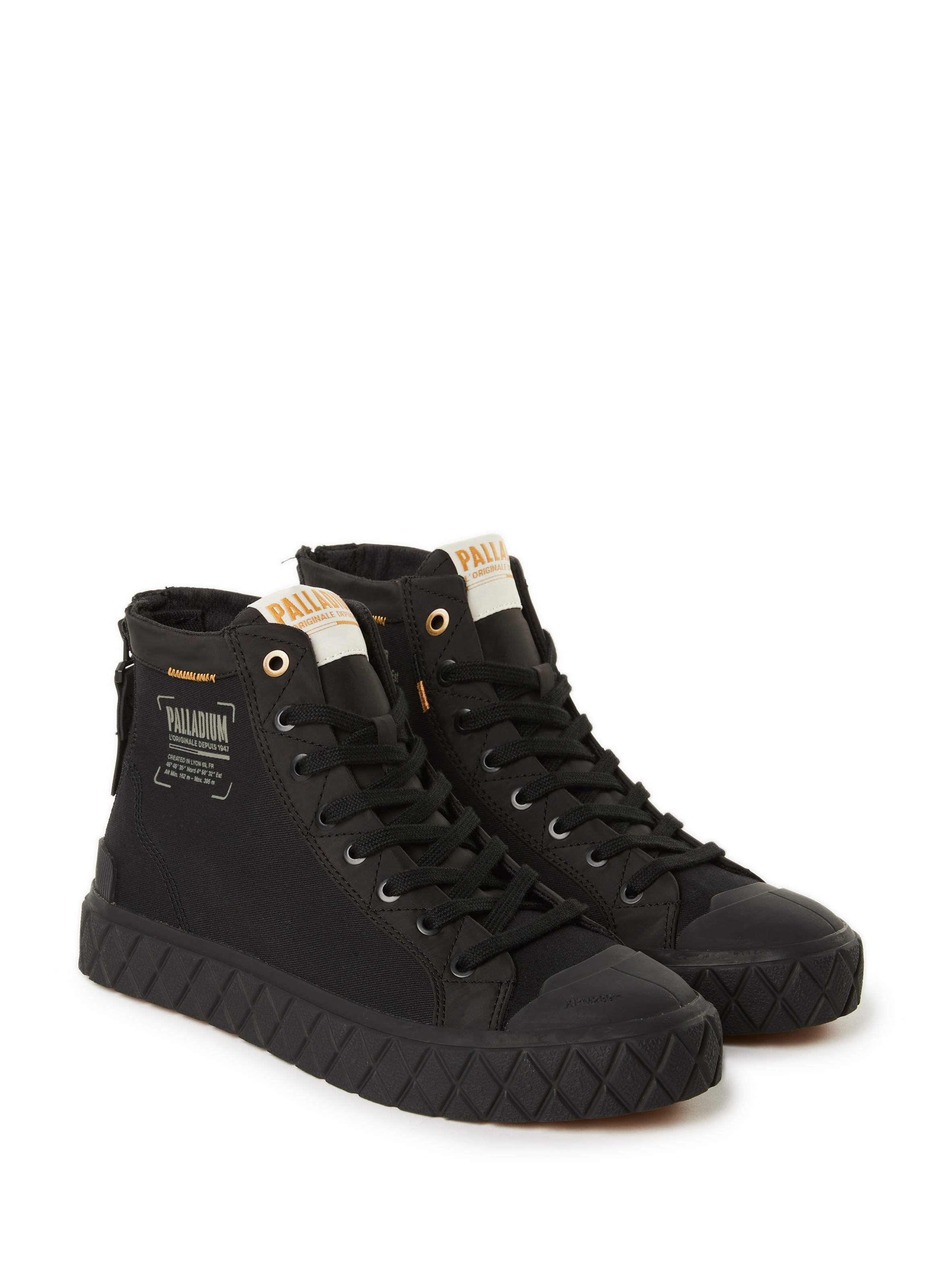 Cotton blend boots PALLADIUM Black