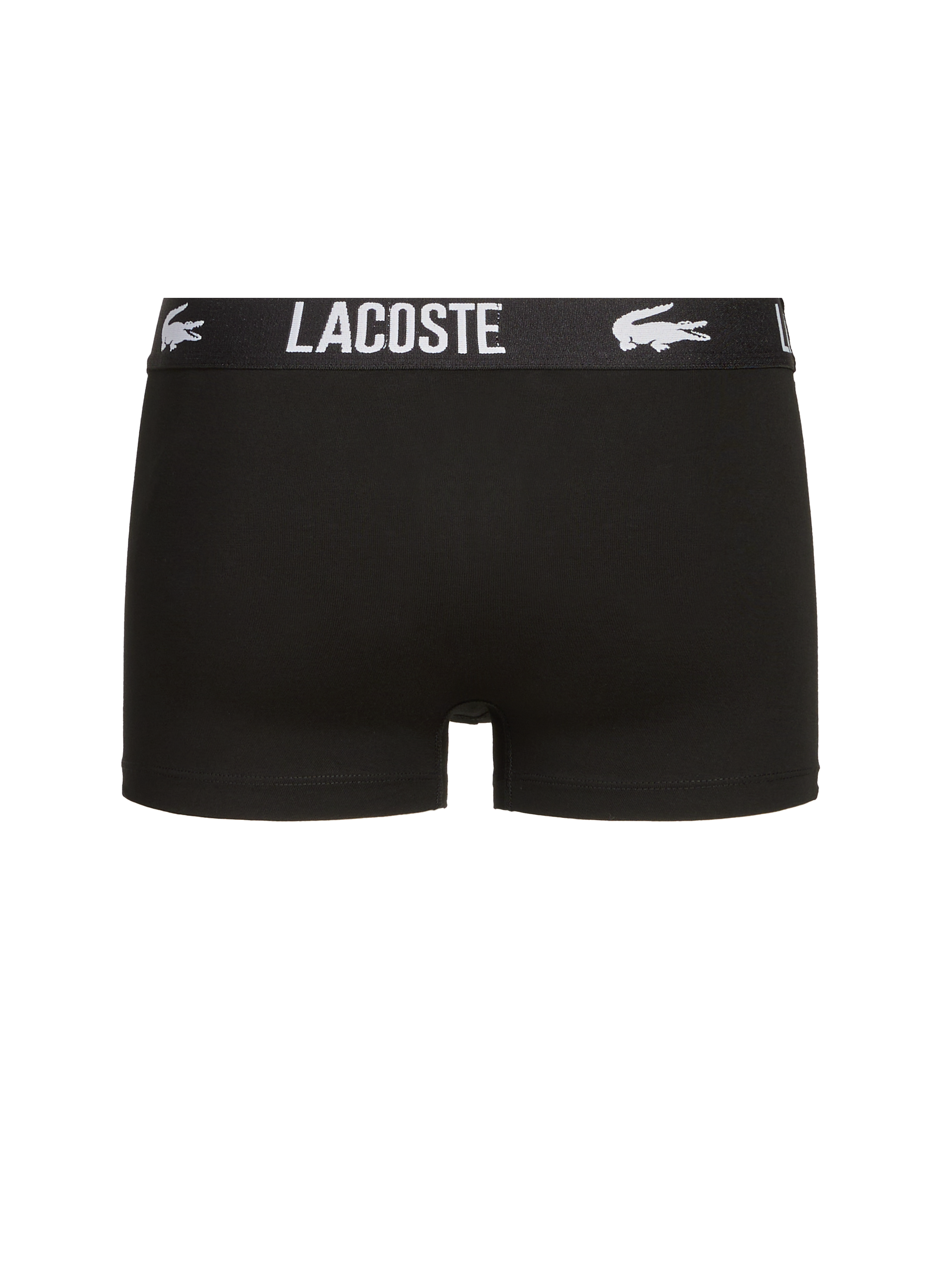 Lot de 3 boxers en coton LACOSTE Noir