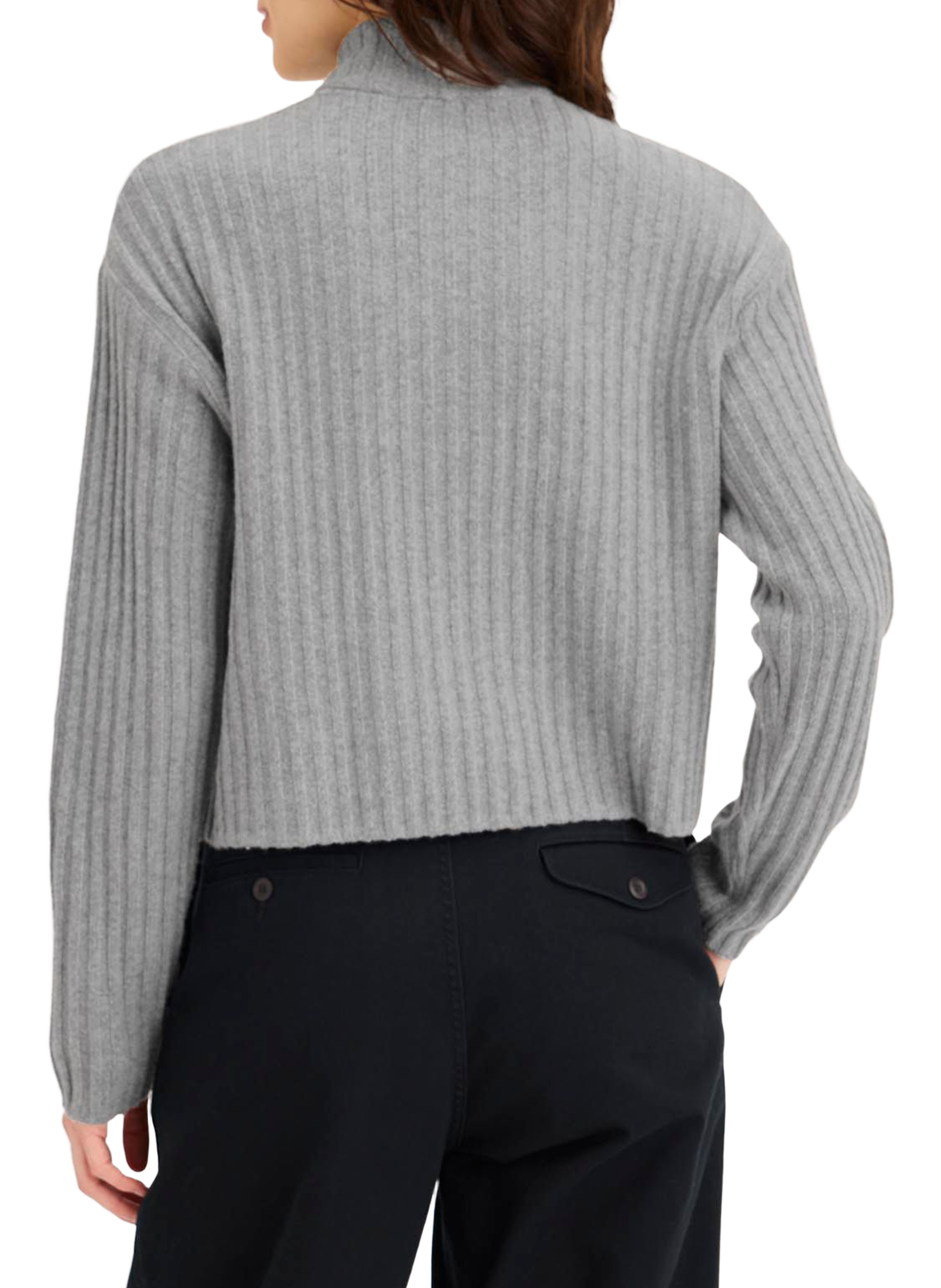 Pull col roulé en laine mélangée DOCKERS Gris