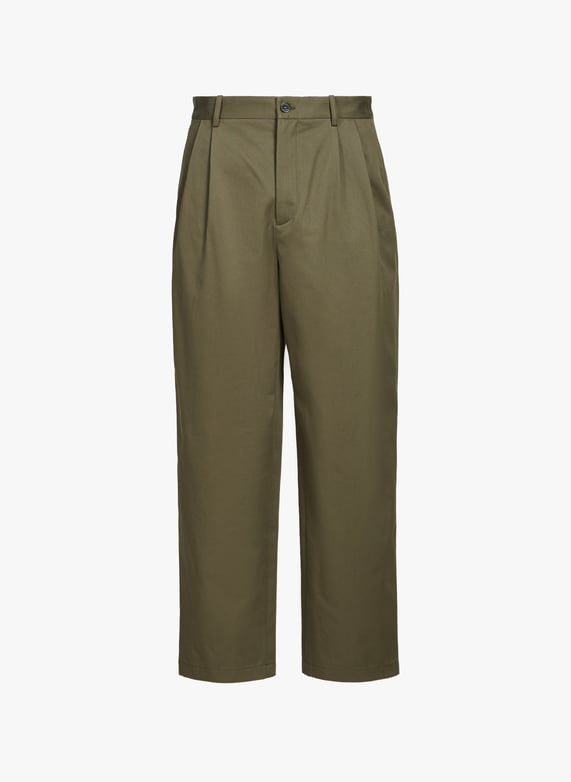 Pantalon ample uni | Vert by MAISON KITSUNÉ Pantalon ample uni Vert