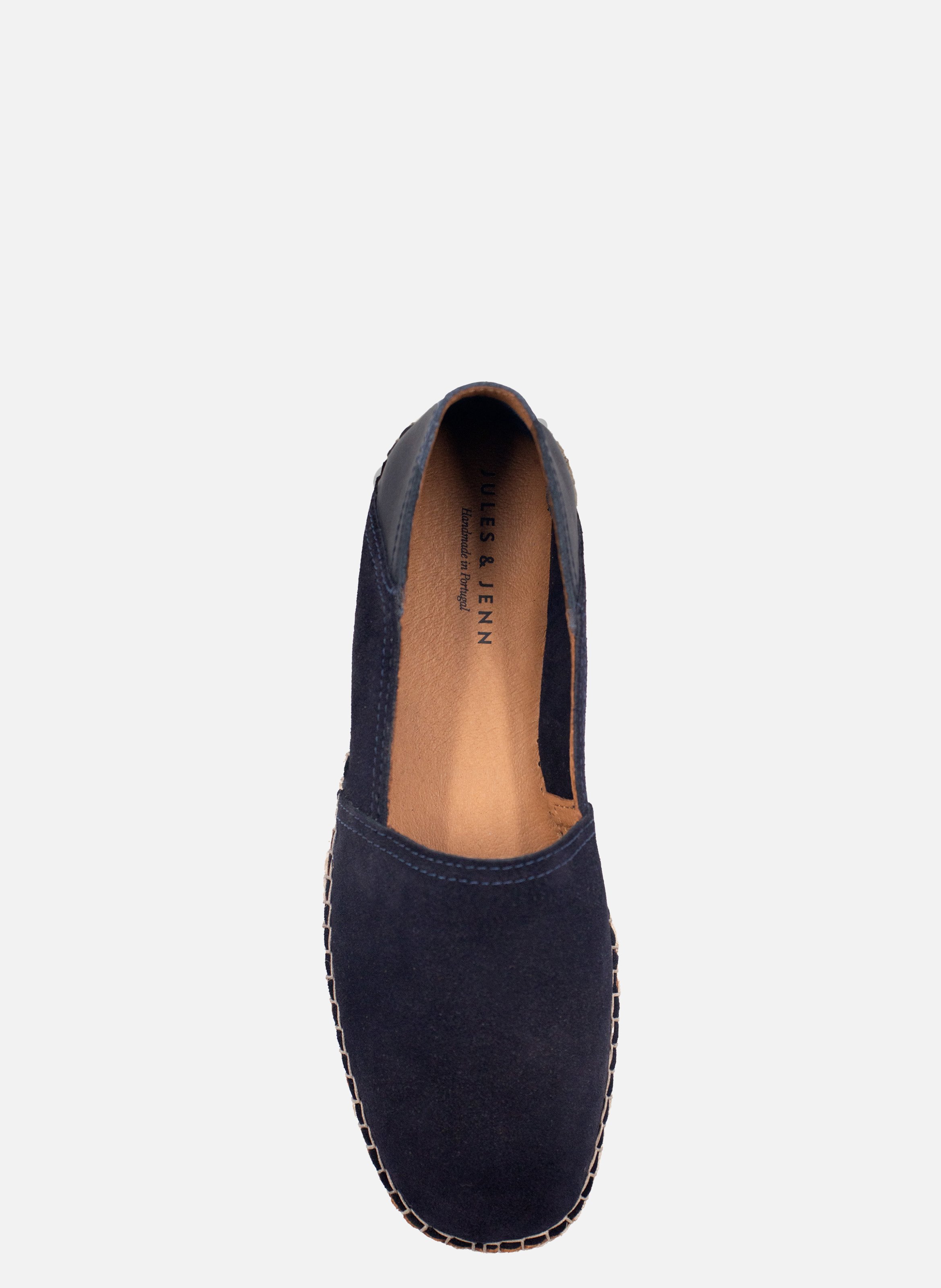 Espadrilles homme cuir daim JULES & JENN Bleu