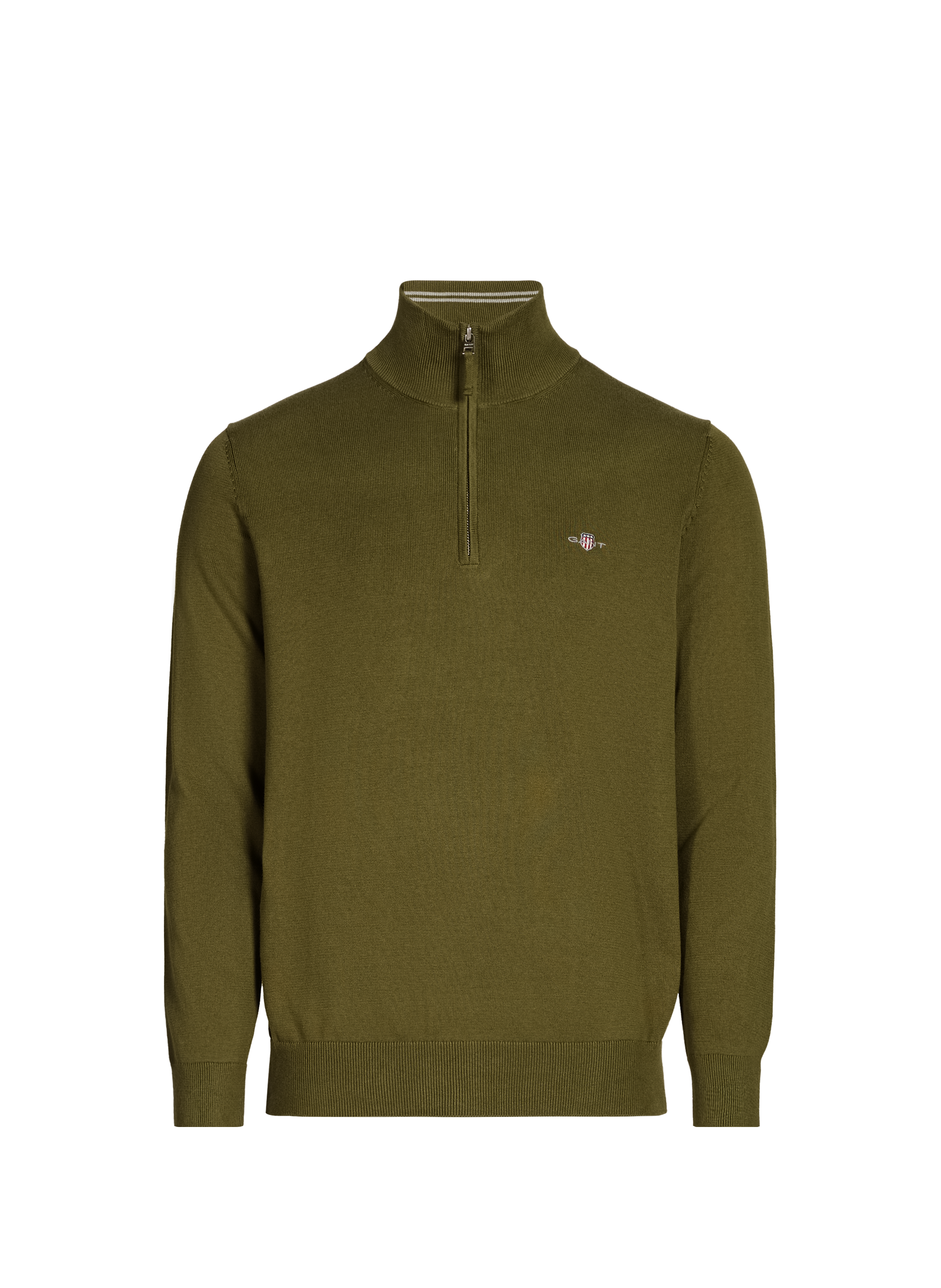 Pull à col zippé GANT Vert