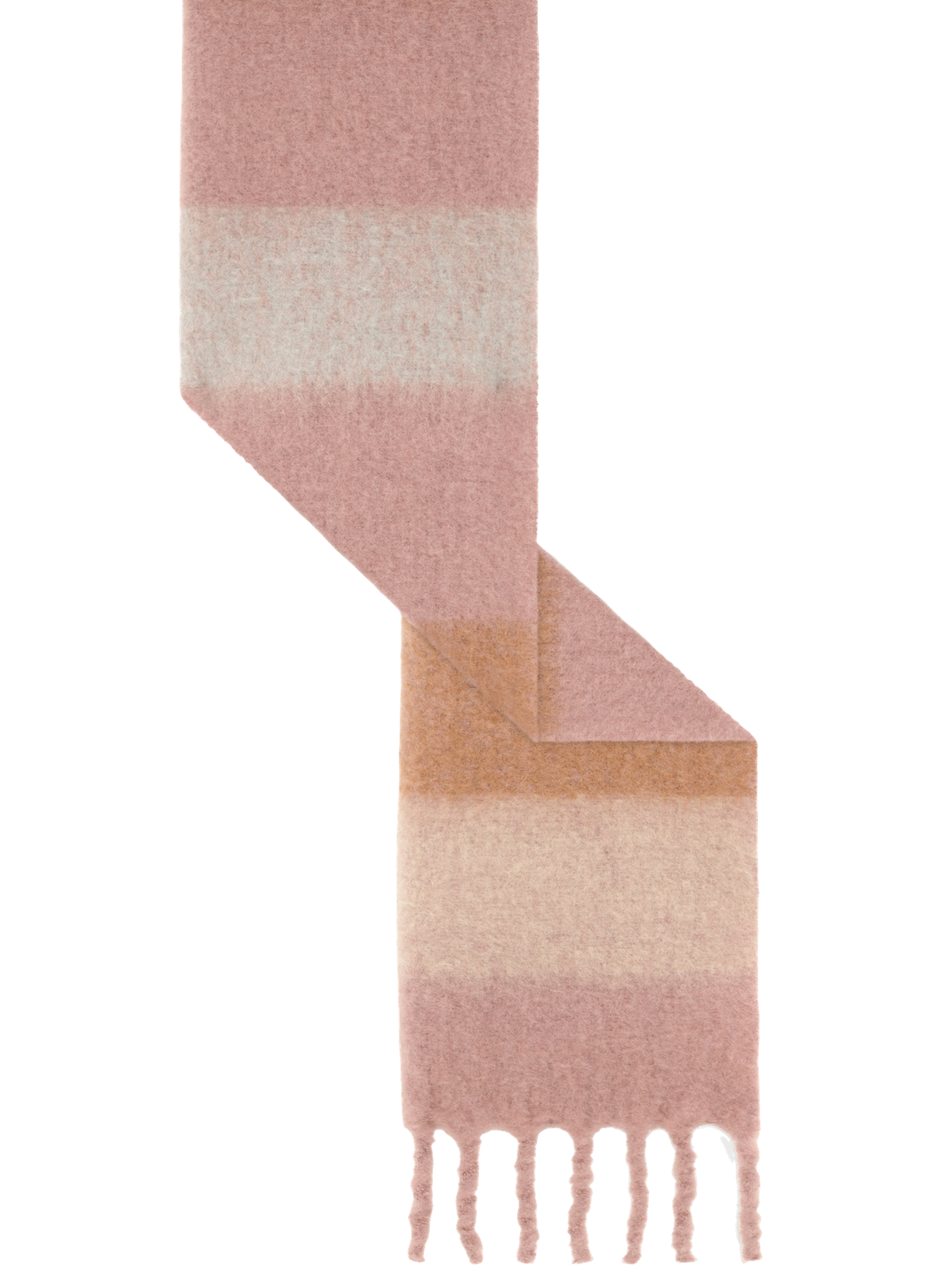 Echarpe épaisse à bandes - ryliane PABLO Rose