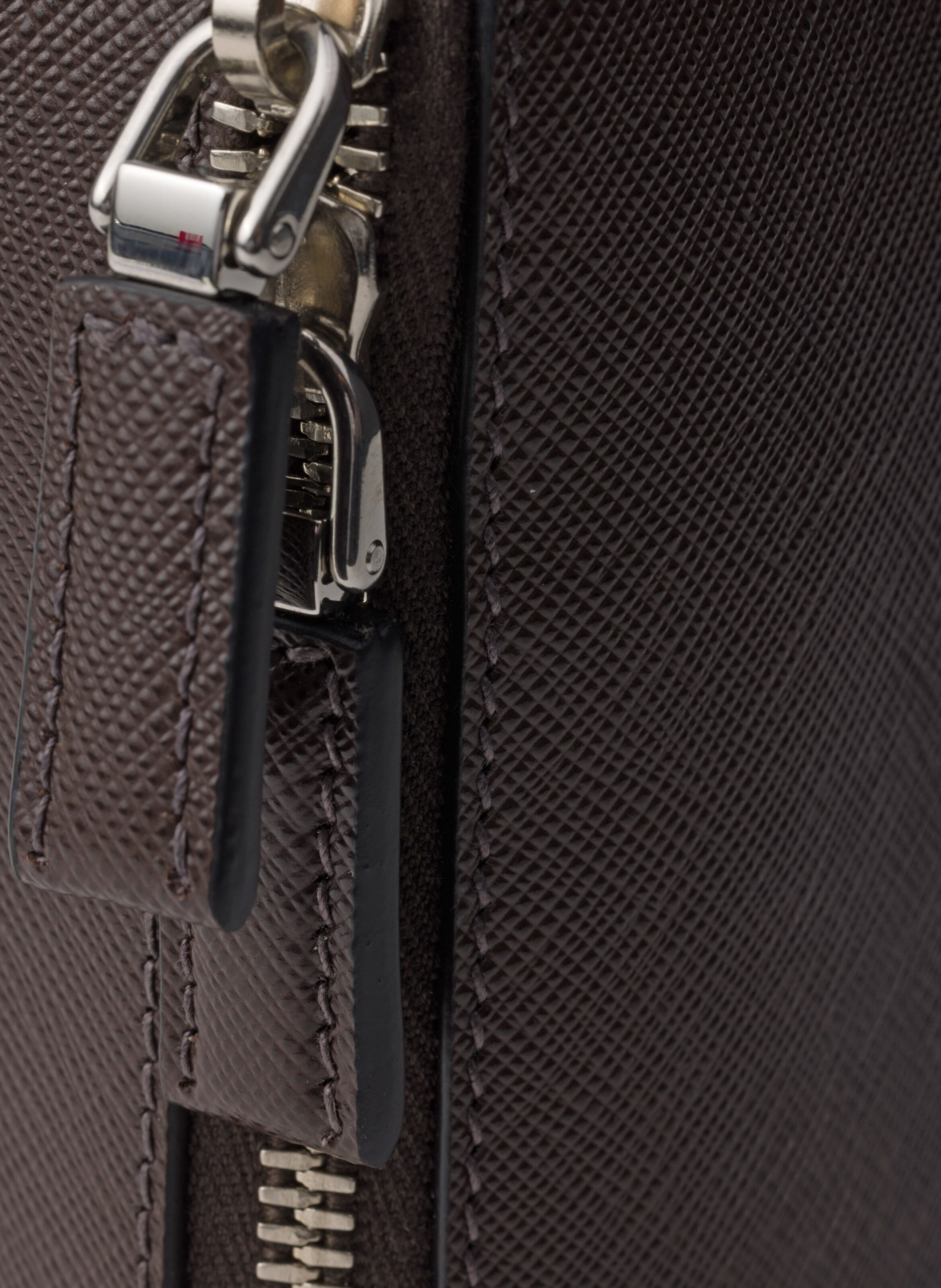 Sac prada brique en cuir saffiano PRADA Marron