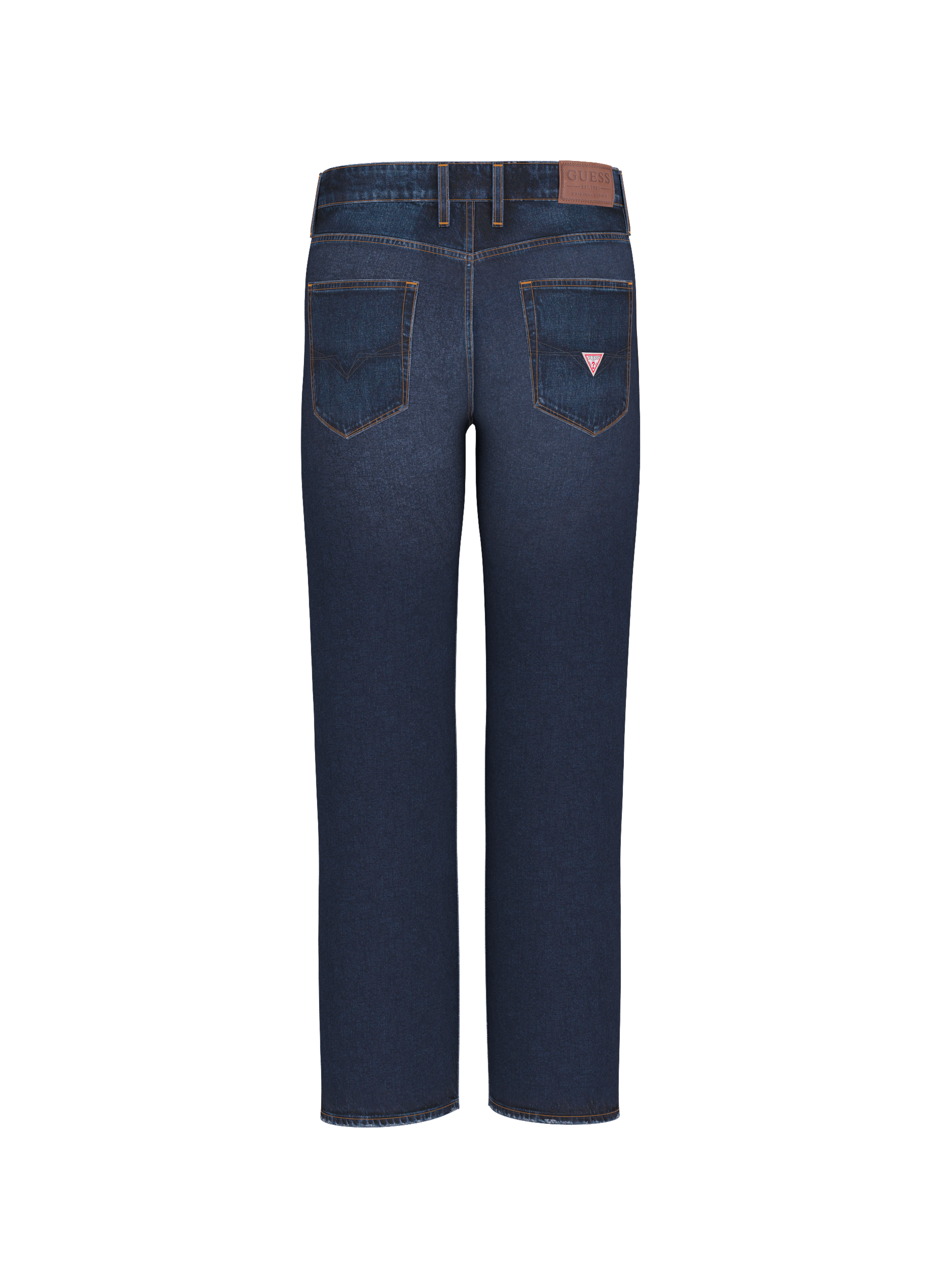 Straight cut jeans in blended cotton GUESS Blue