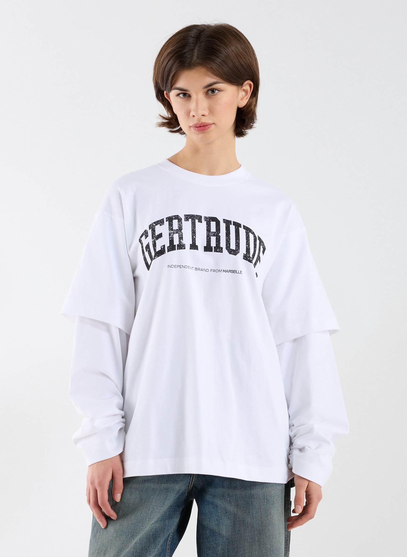 Oversized cotton T-shirt GERTRUDE ET GASTON White