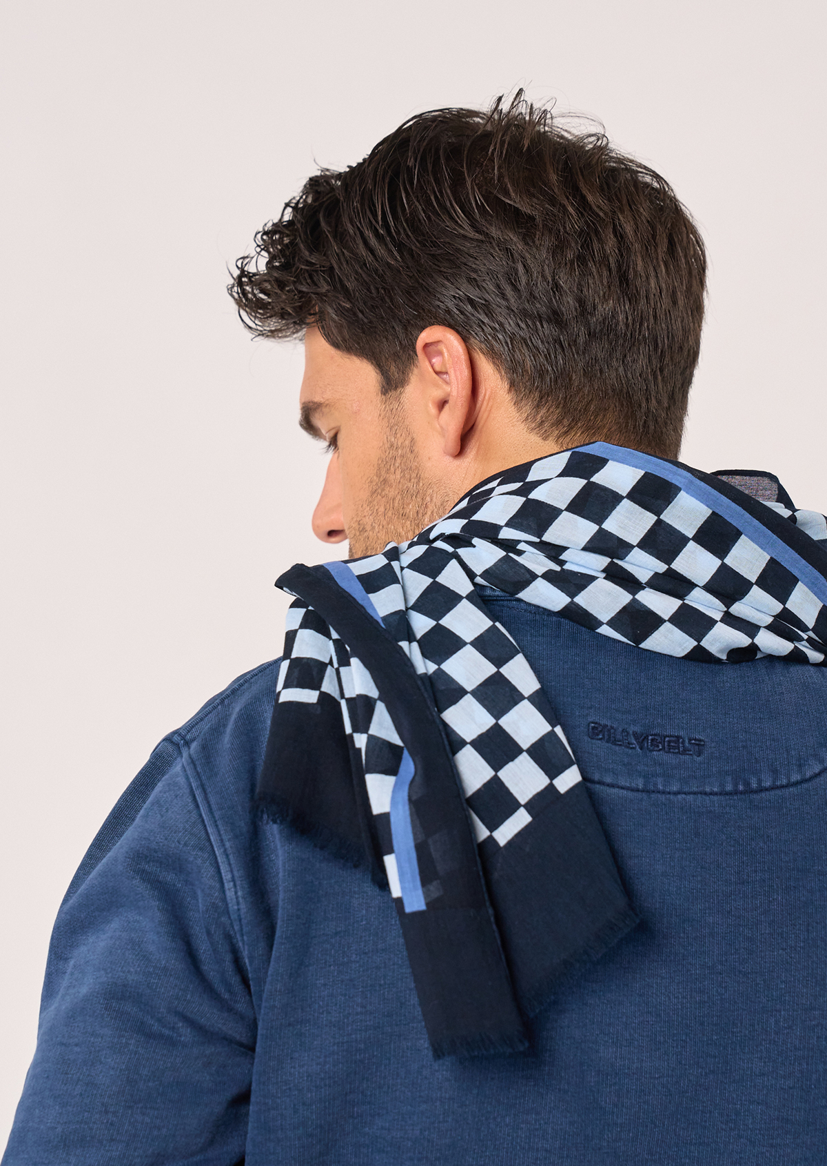 Foulard en coton biologique BILLYBELT Bleu