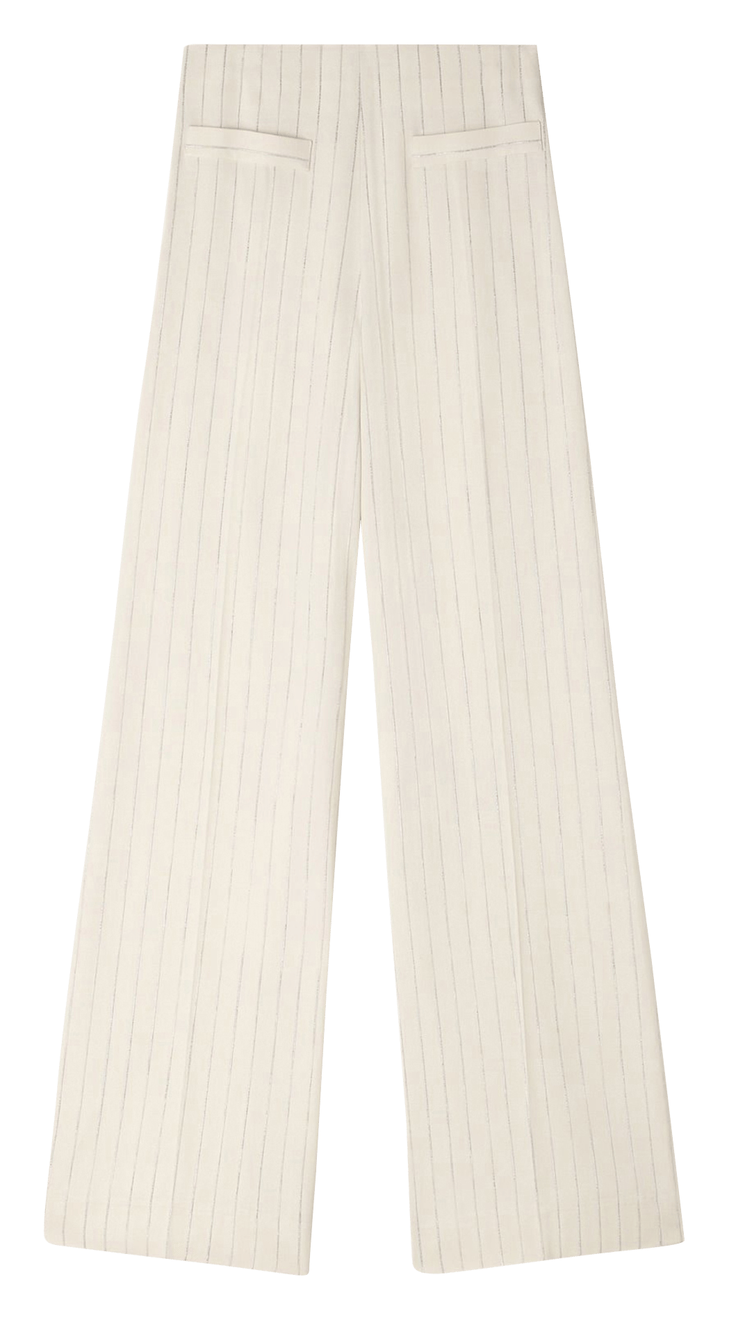 Pantalon droit à rayures SANDRO Beige