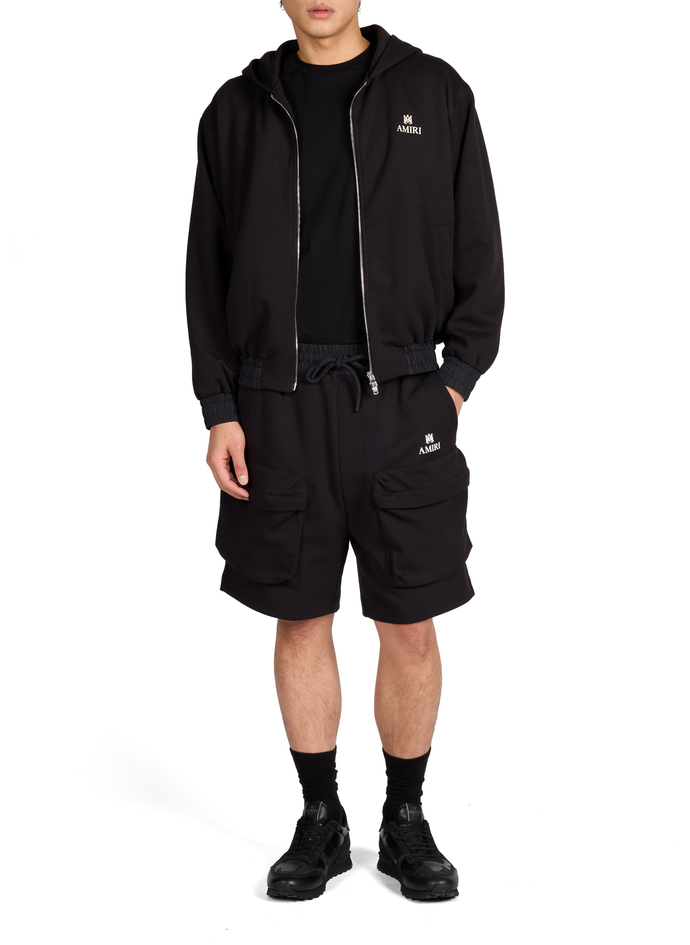 Leather sneakers VALENTINO Black