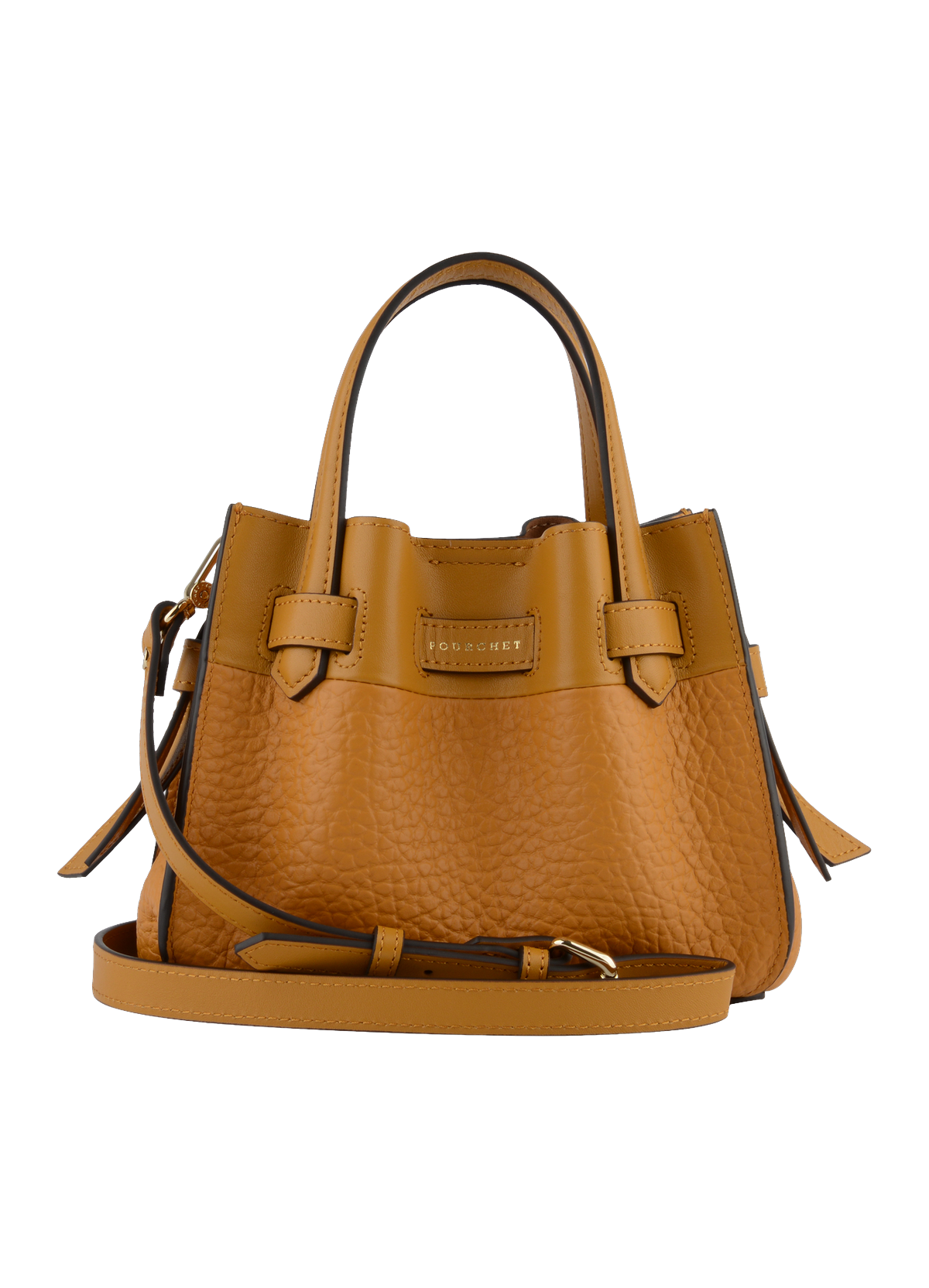 Blossom | Sac à main Nano en cuir de vachette POURCHET Jaune