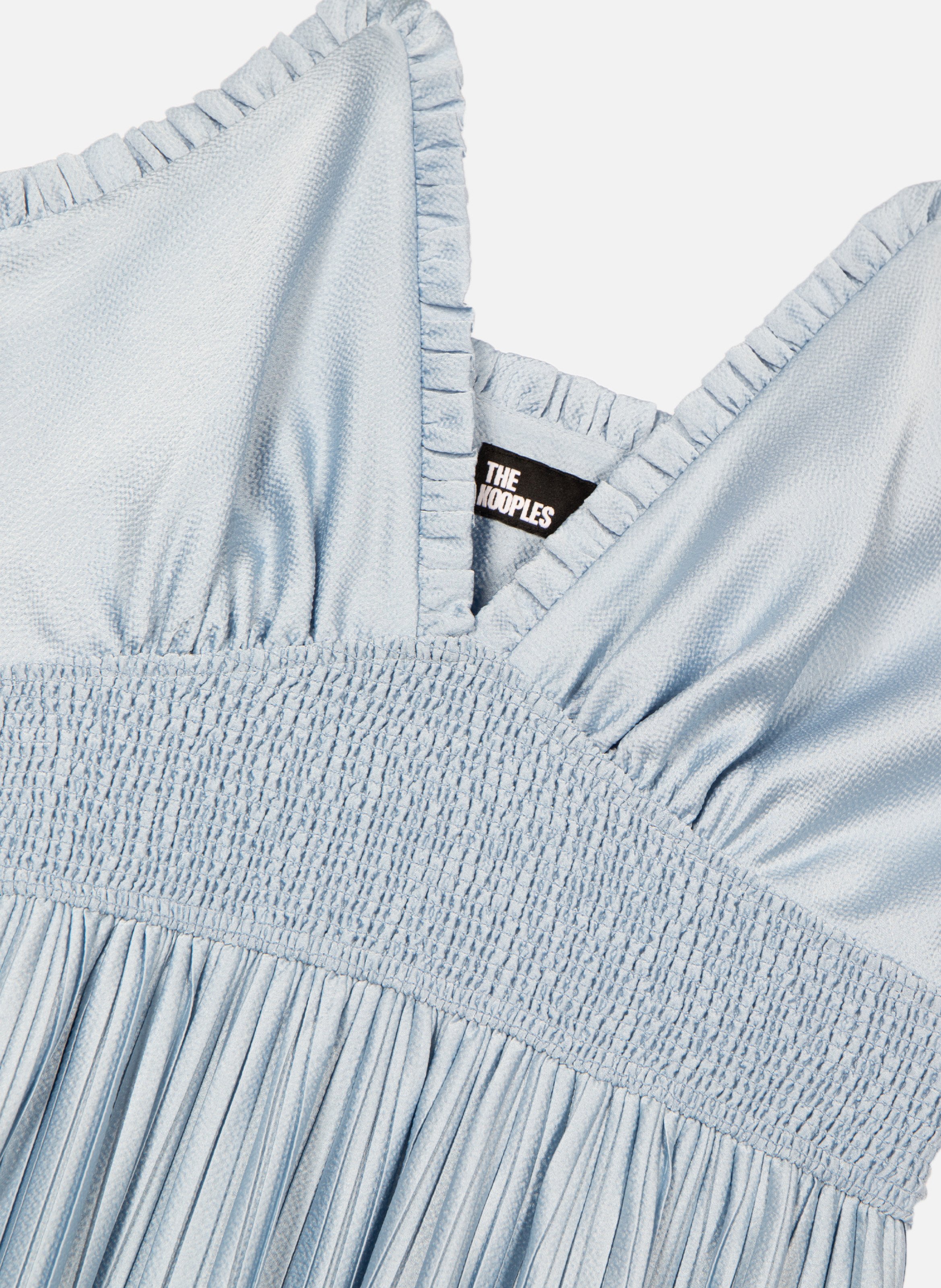 Robe longue plissée THE KOOPLES Bleu