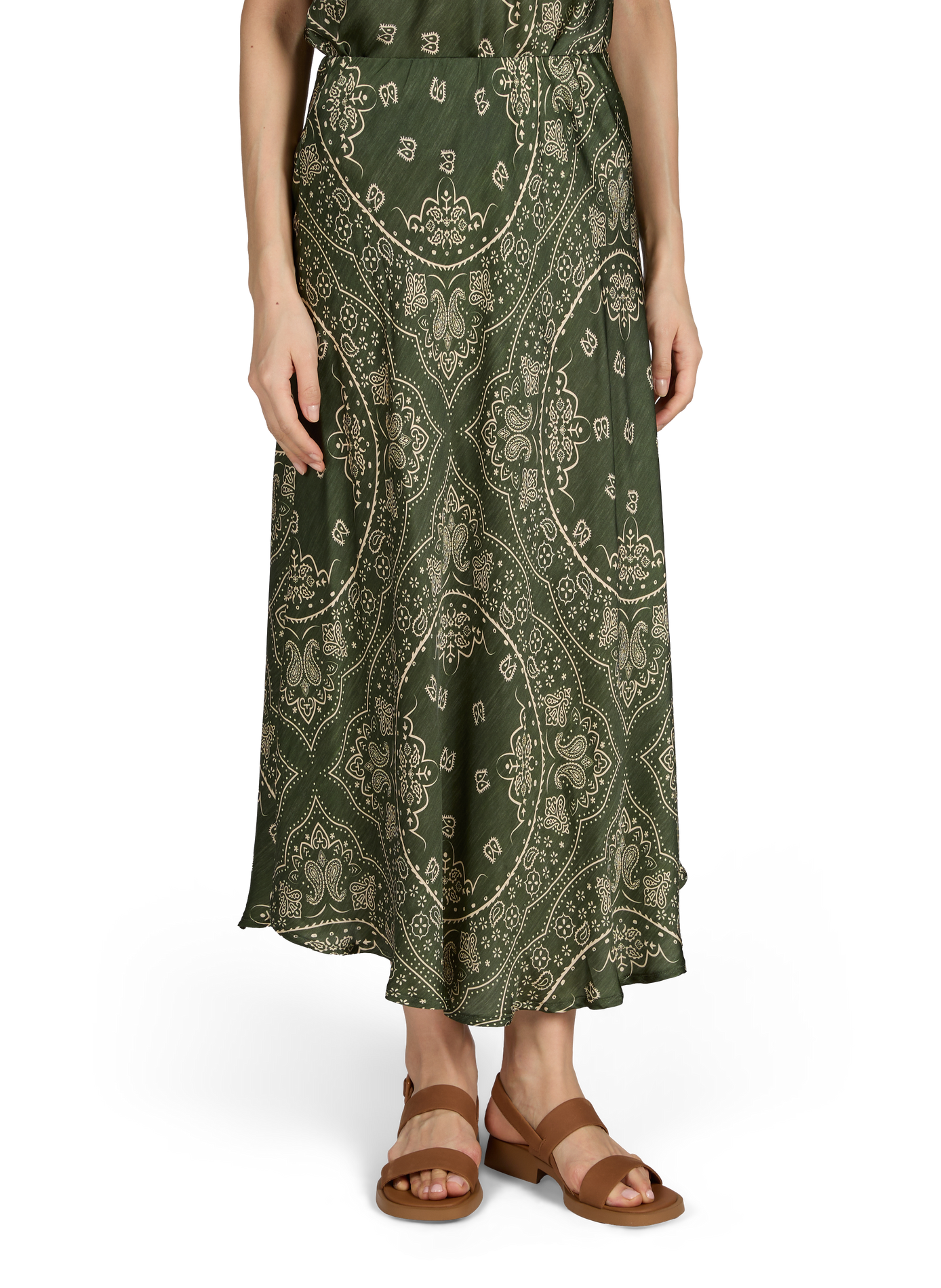 Jupe longue Hamilton évasée AOKYANOS Kaki