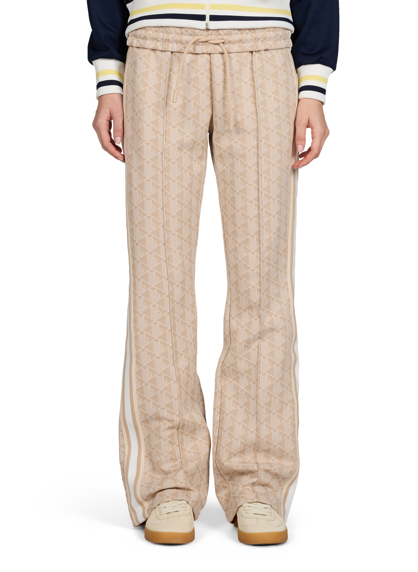 Straight pants with monogram LACOSTE Multicolour