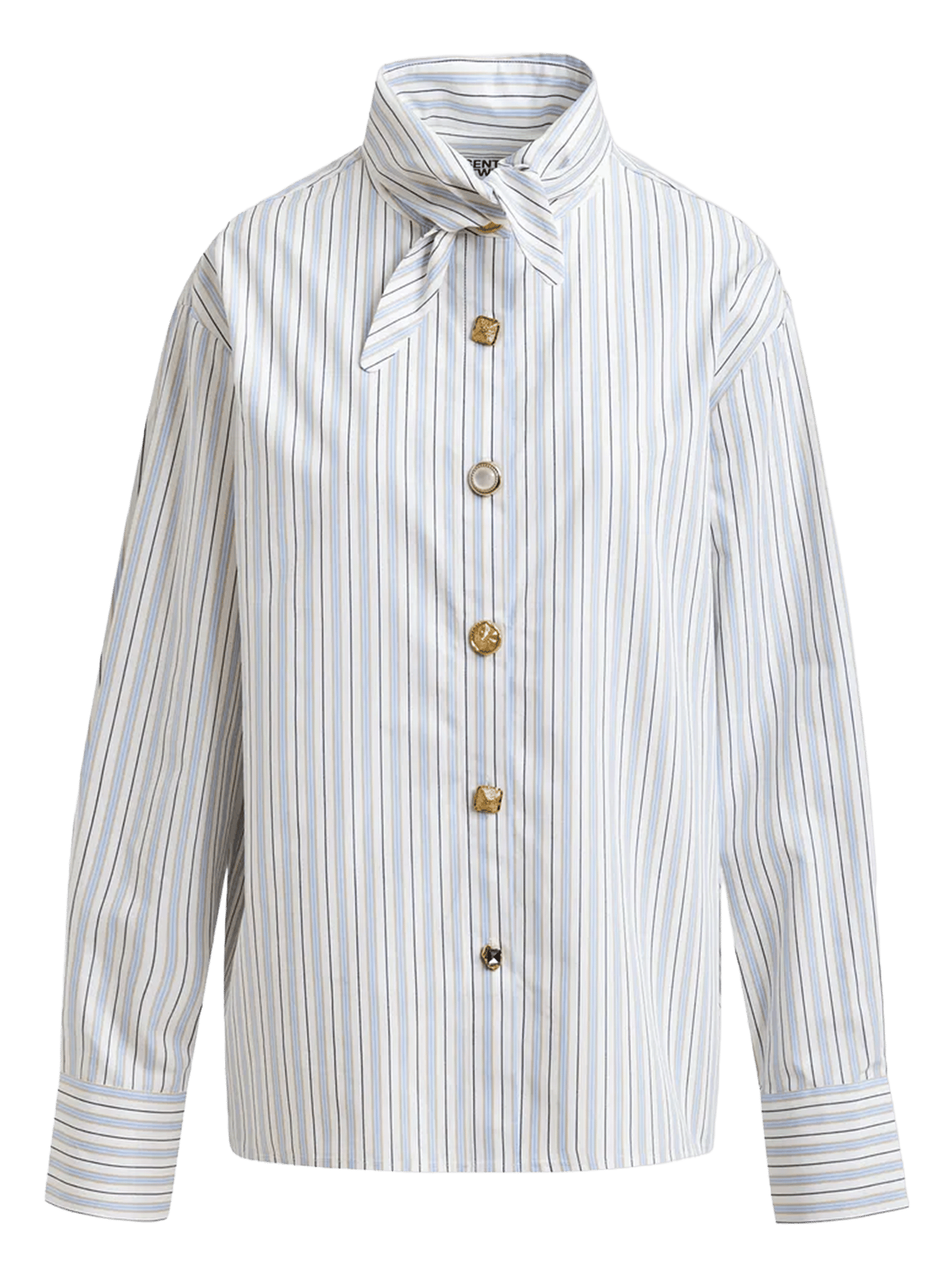 Chemise oversize à col rallongé unie jomato ESSENTIEL ANTWERP Blanc
