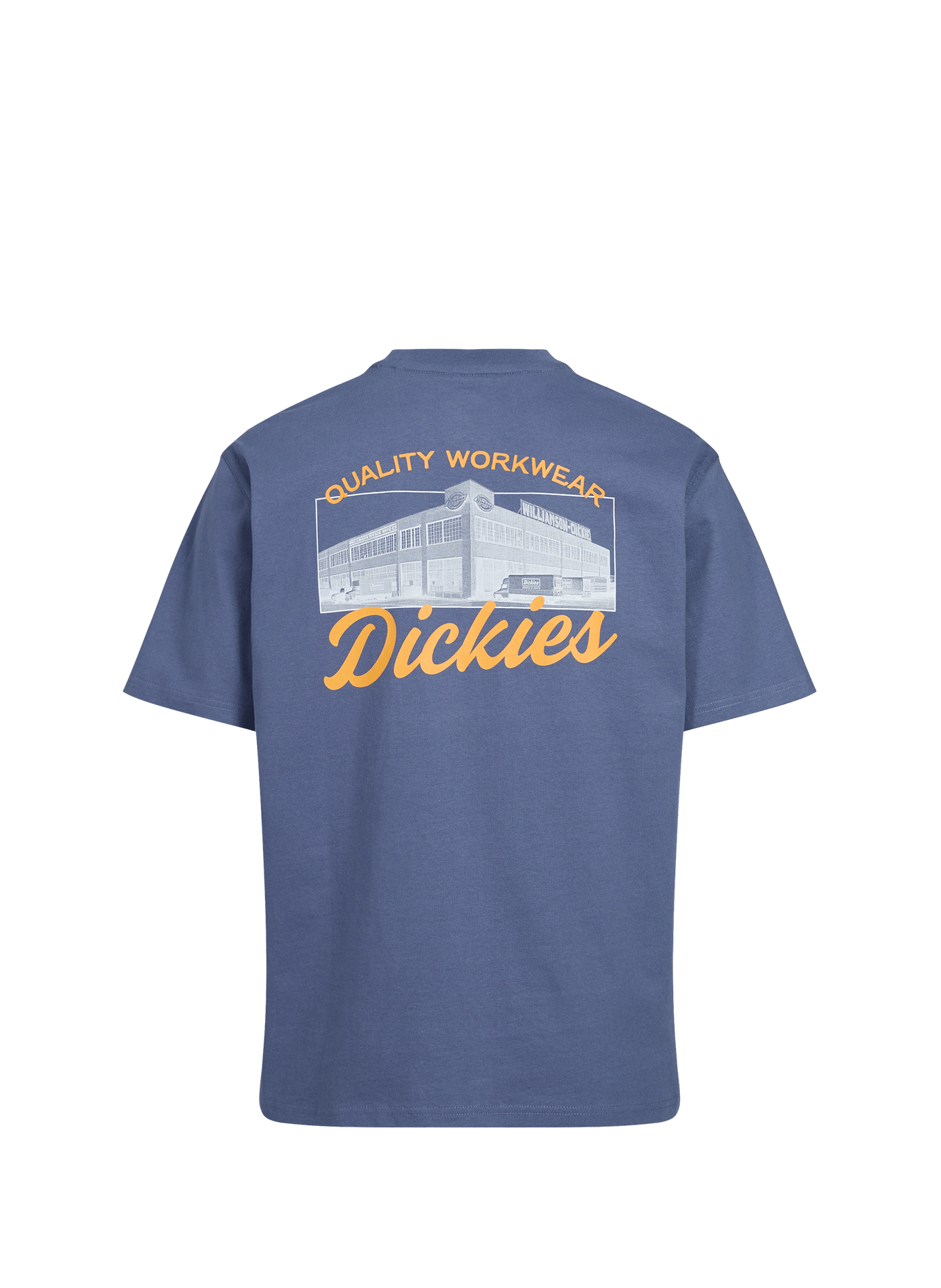 T-shirt droit sérigraphié en coton DICKIES Bleu