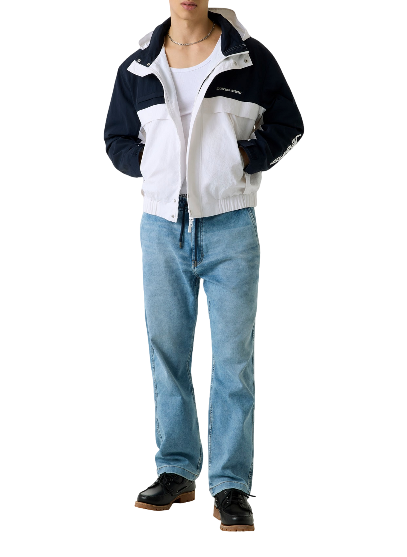 Veste légère color block  GUESS Bleu