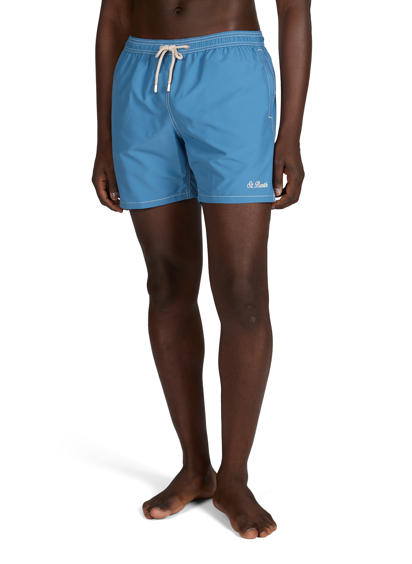 Recycled polyester swim shorts MC2 SAINT BARTH Blue