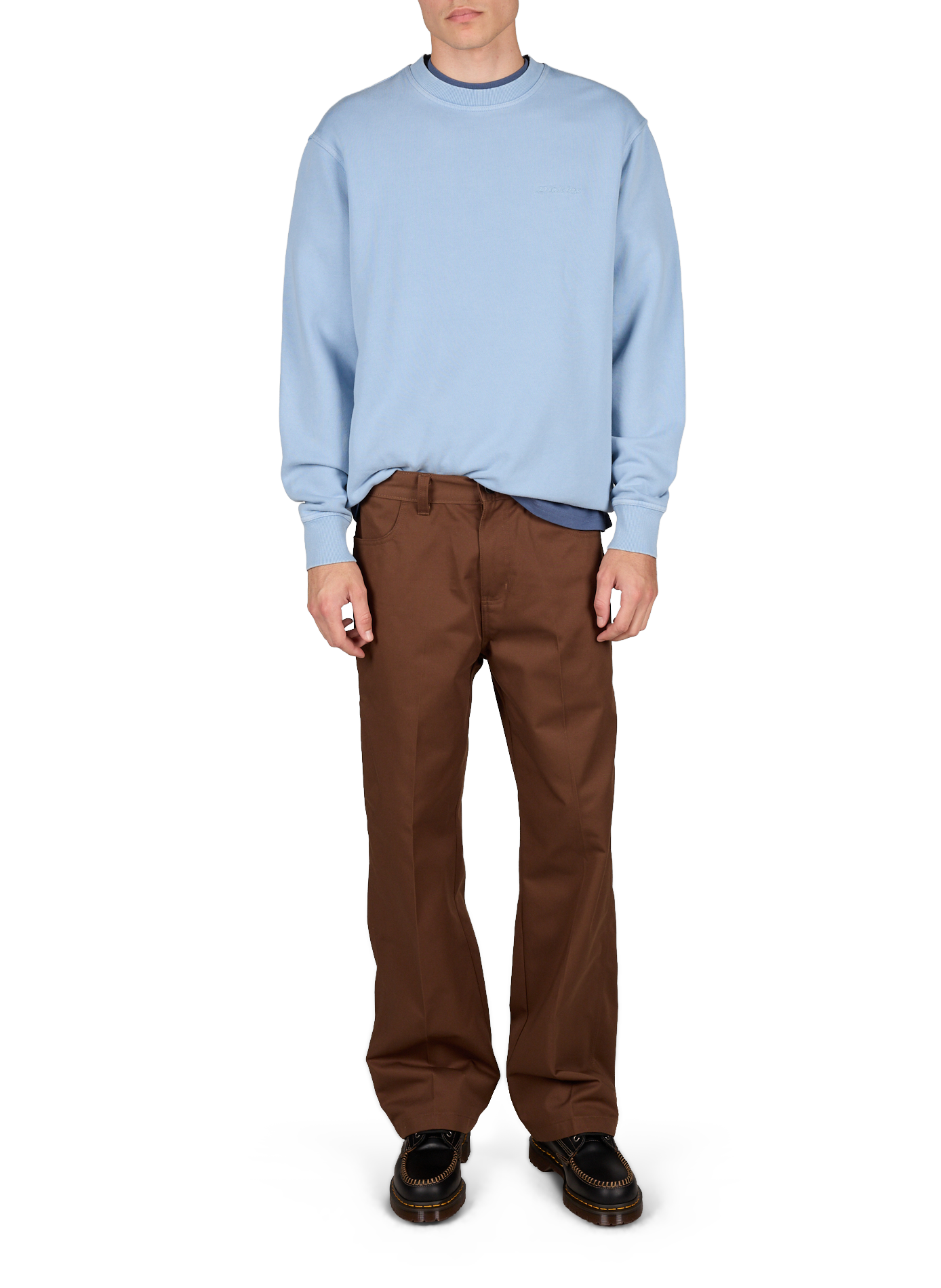 Plentyhood round neck sweatshirt in cotton DICKIES Blue