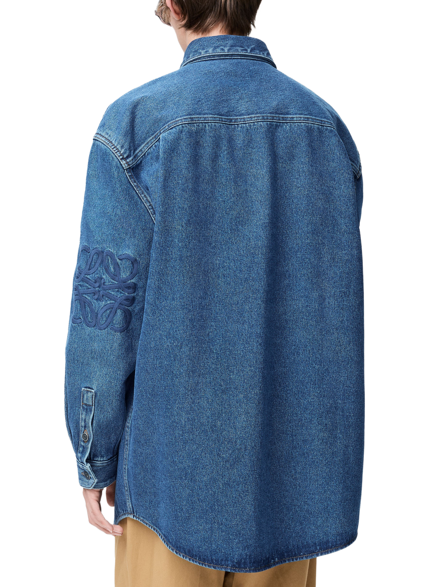 Surchemise Anagram en denim de coton LOEWE Bleu