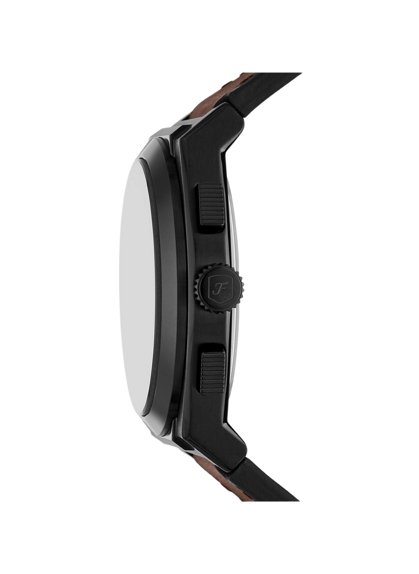 Montre quartz Everett en cuir FOSSIL Noir