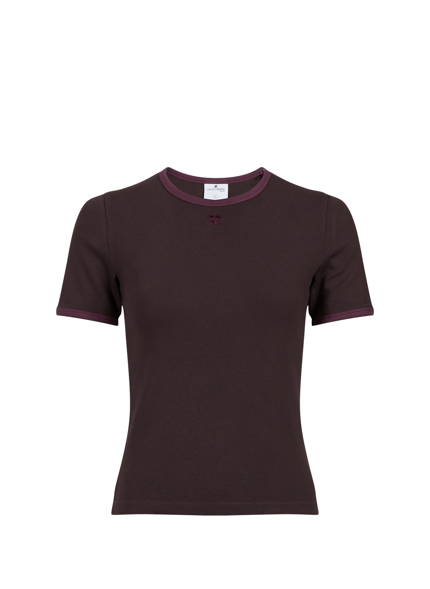 T-Shirt Signature - Unterschrift COURRÈGES Rot