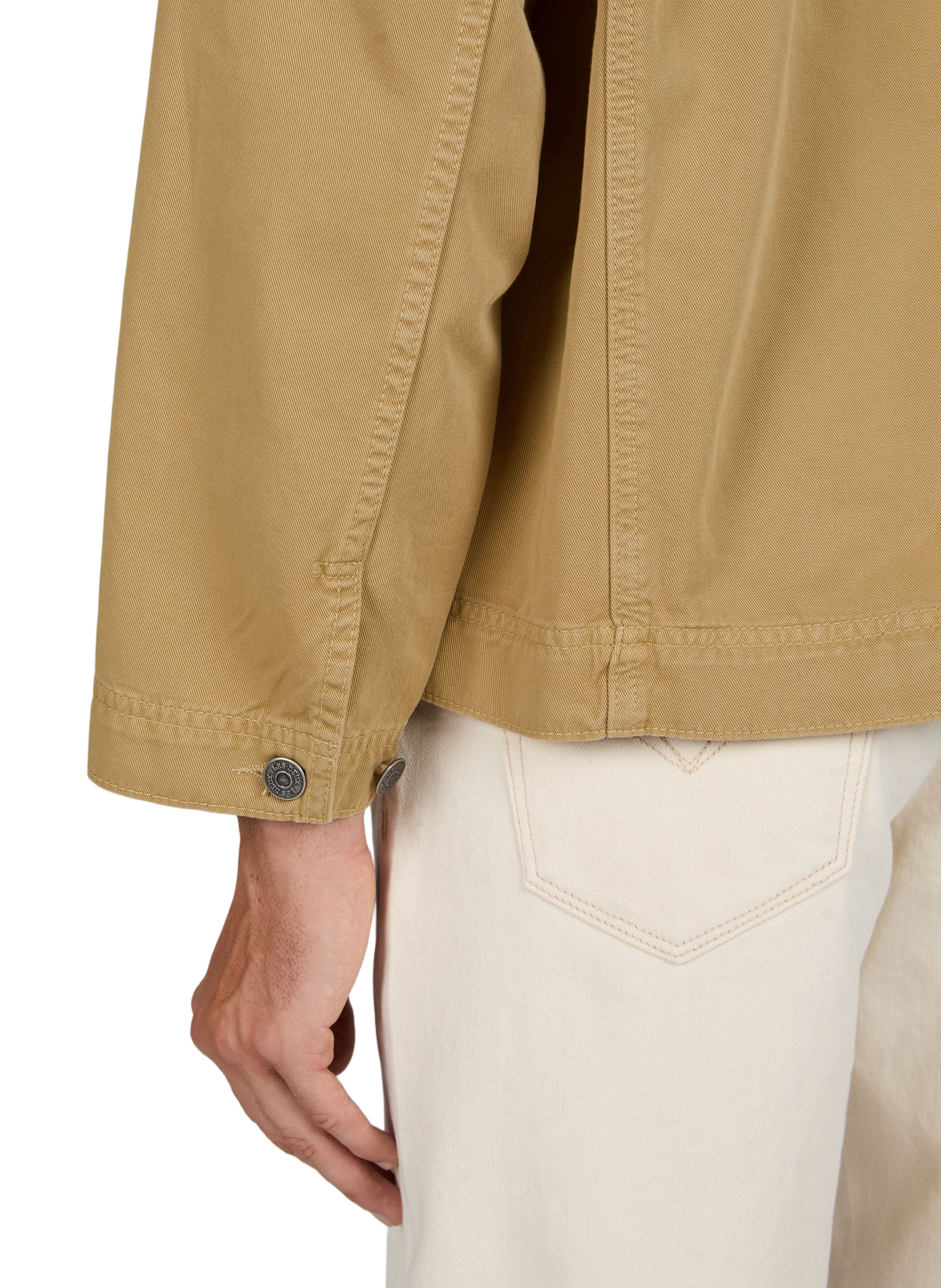 Jacket with classic cotton collar LES DEUX Beige