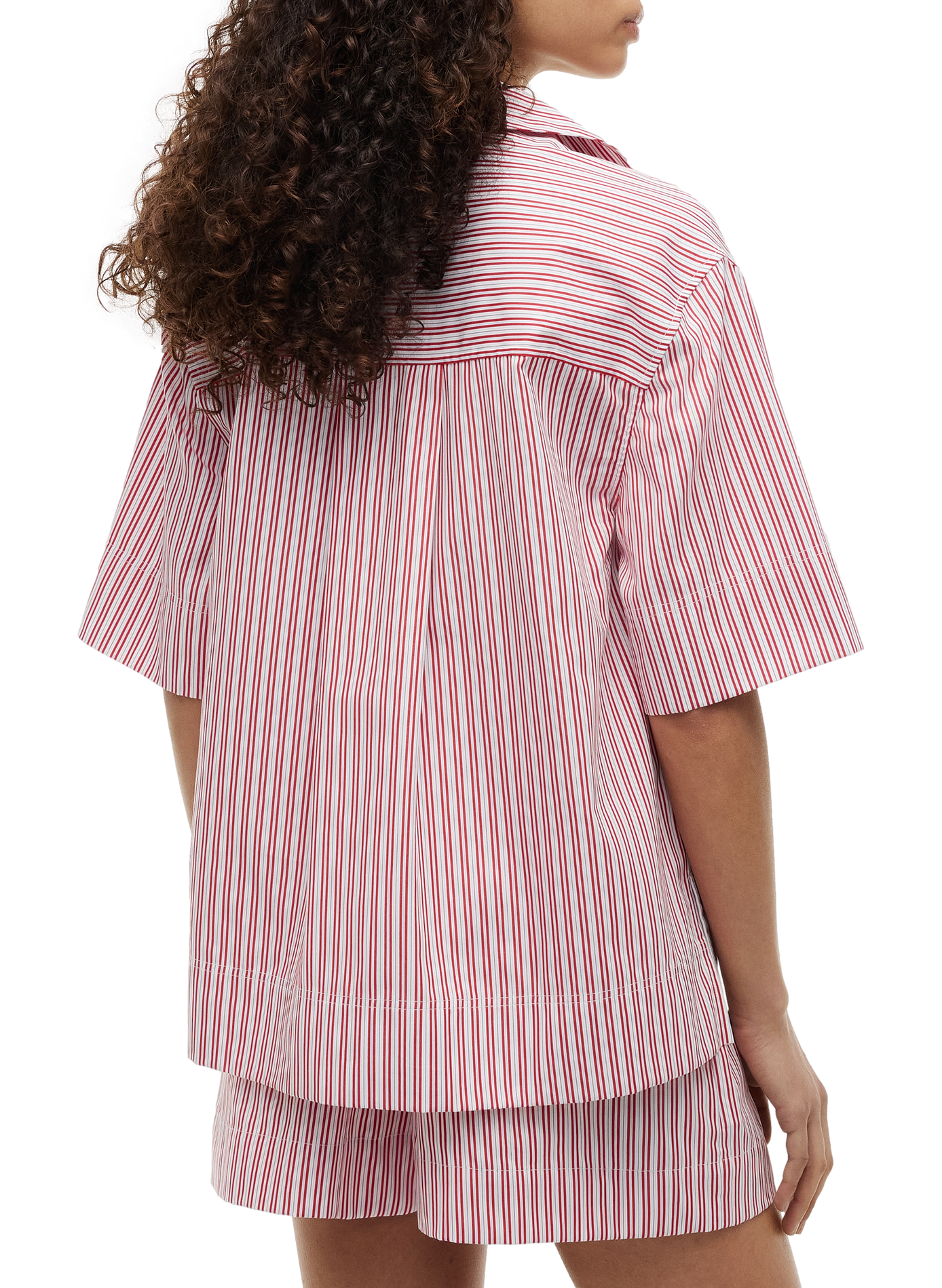 V-neck striped cotton shirt TOMMY HILFIGER Multicolour
