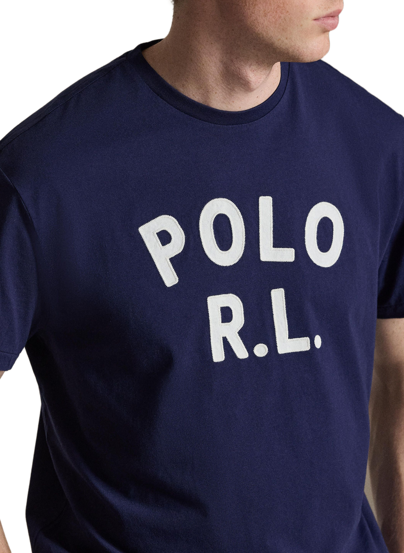 T-shirt imprimé en coton POLO RALPH LAUREN Bleu