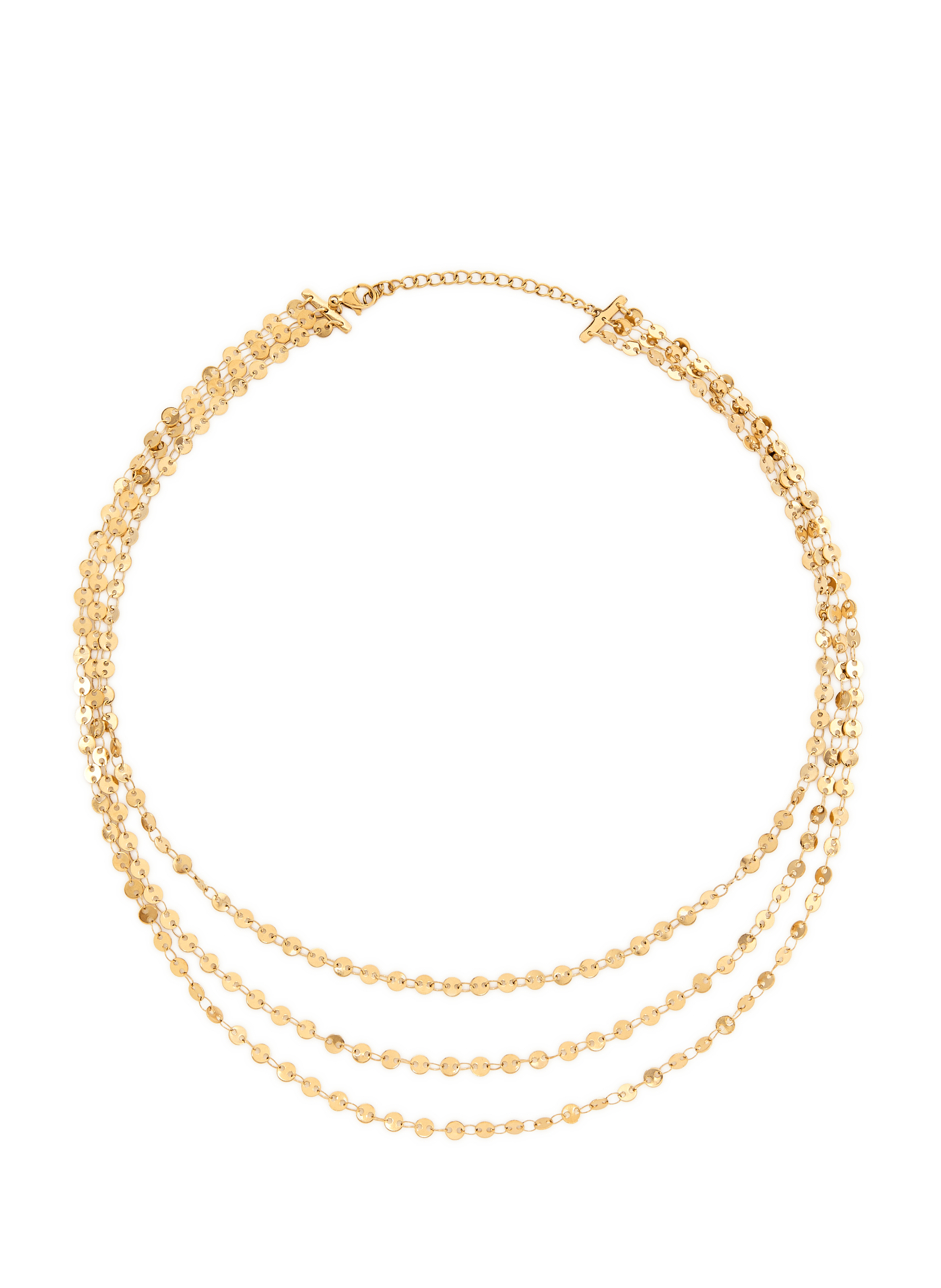 Collier en acier AU PRINTEMPS PARIS Doré