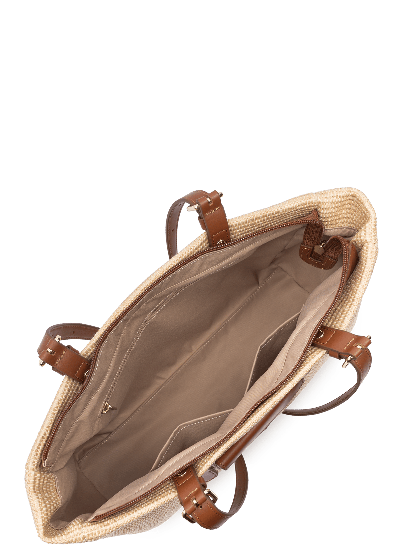 Sac cabas épaule - mini osier | Marron LANCASTER Femme