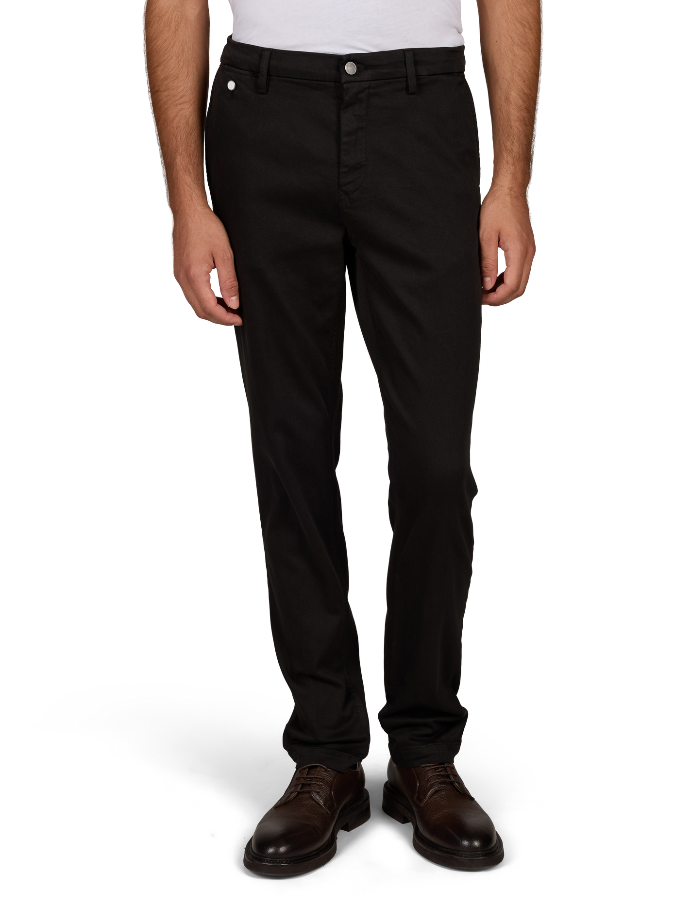 Straight cotton-blend trousers REPLAY Black