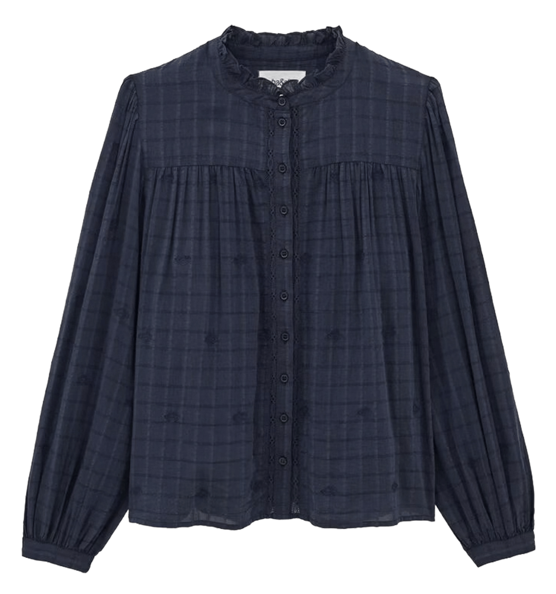 Ruime blouse van gemengd katoen melody BA&SH Blauw