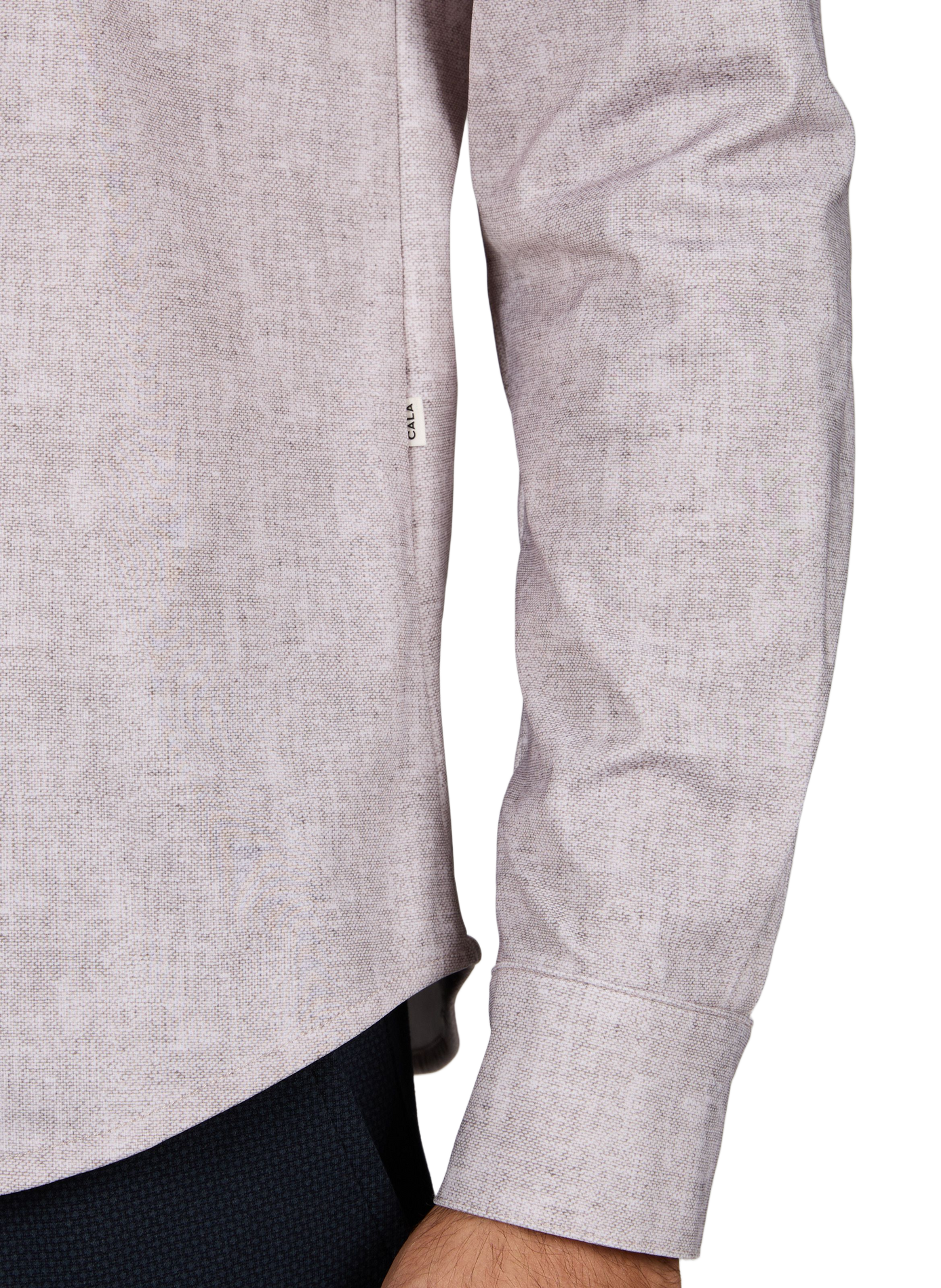 Bedrukt recht overhemd 1789 CALA Beige