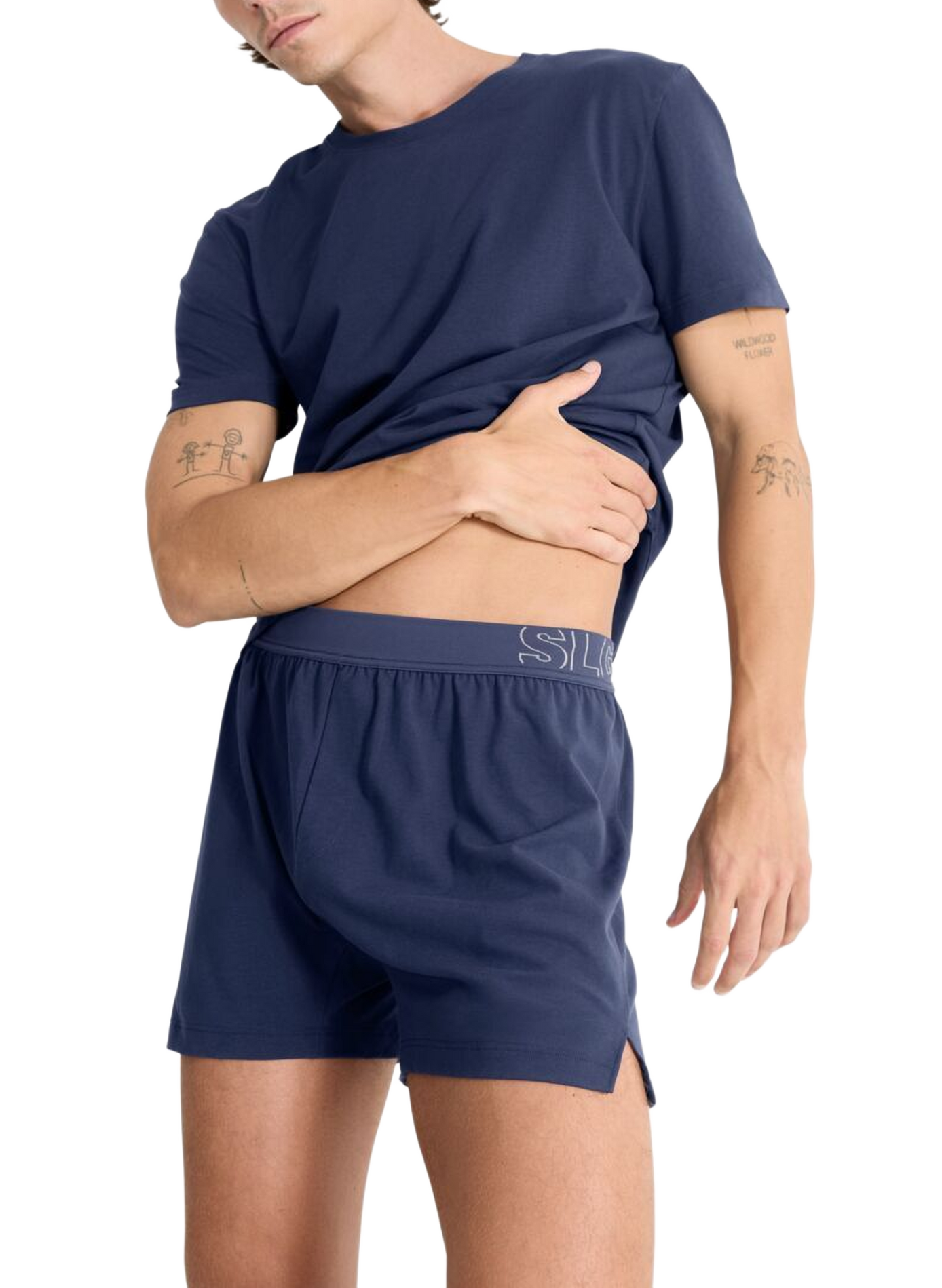Cotton-blend boxer shorts | Blue SLOGGI Men