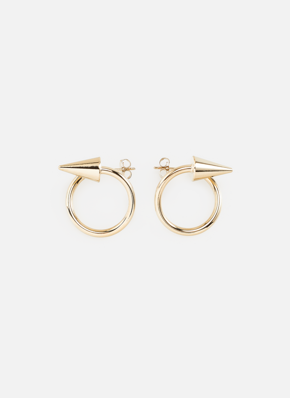 JUSTINE CLENQUET Rose earrings  Golden