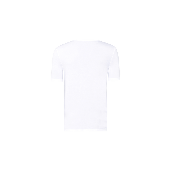 Hanro Cotton-blend V-neck T-shirt In White